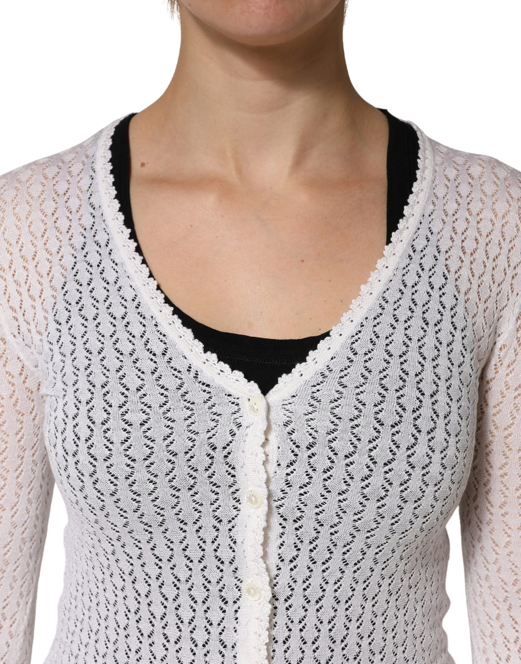 Dolce & Gabbana White Cardigan for Women additional view