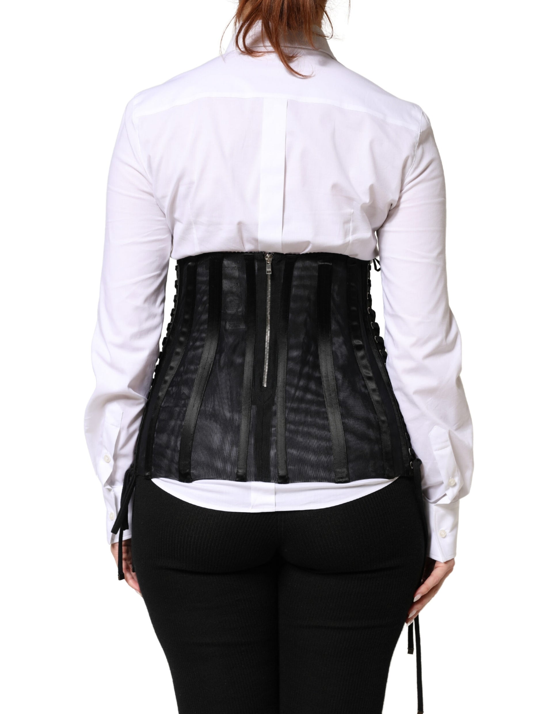Dolce & Gabbana Black Sleeveless T-Shirt for Women detail view