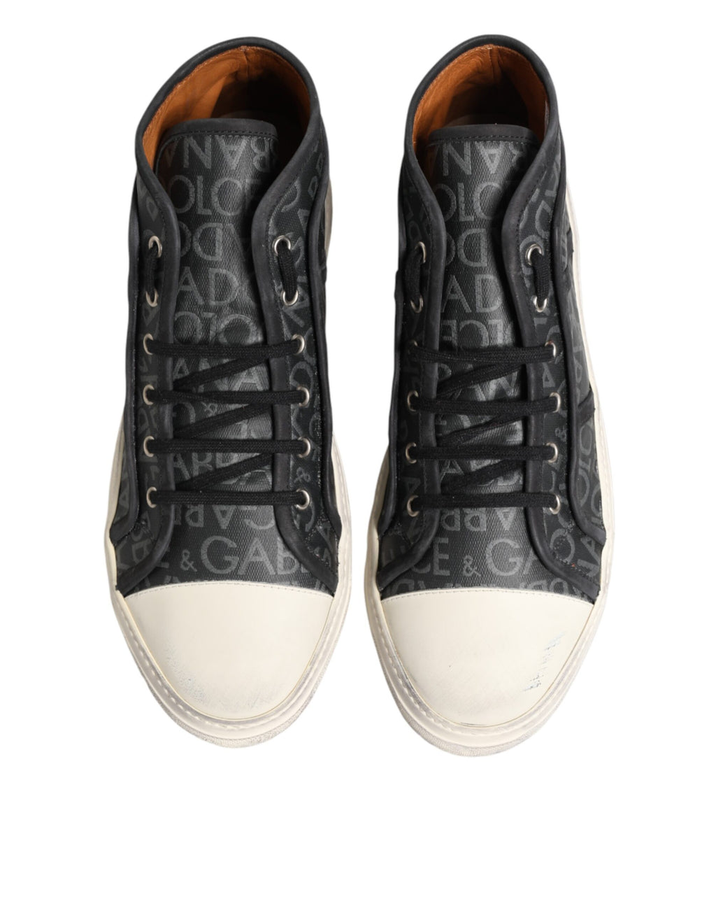 Dolce & Gabbana Black Low Top Sneakers for Women side view