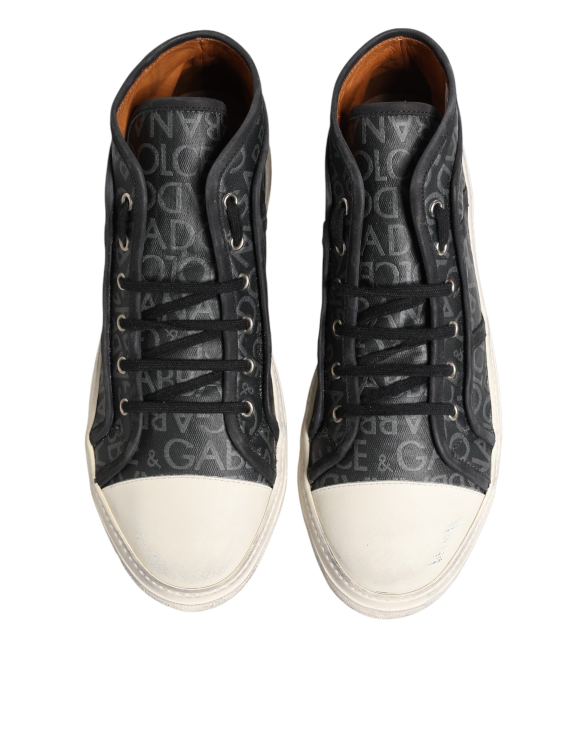 Dolce & Gabbana Black Low Top Sneakers for Women side view