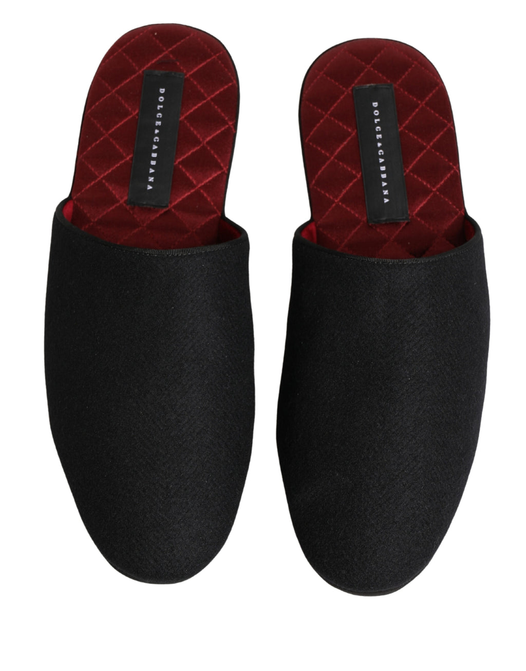 Dolce & Gabbana Black Slides for Men side view