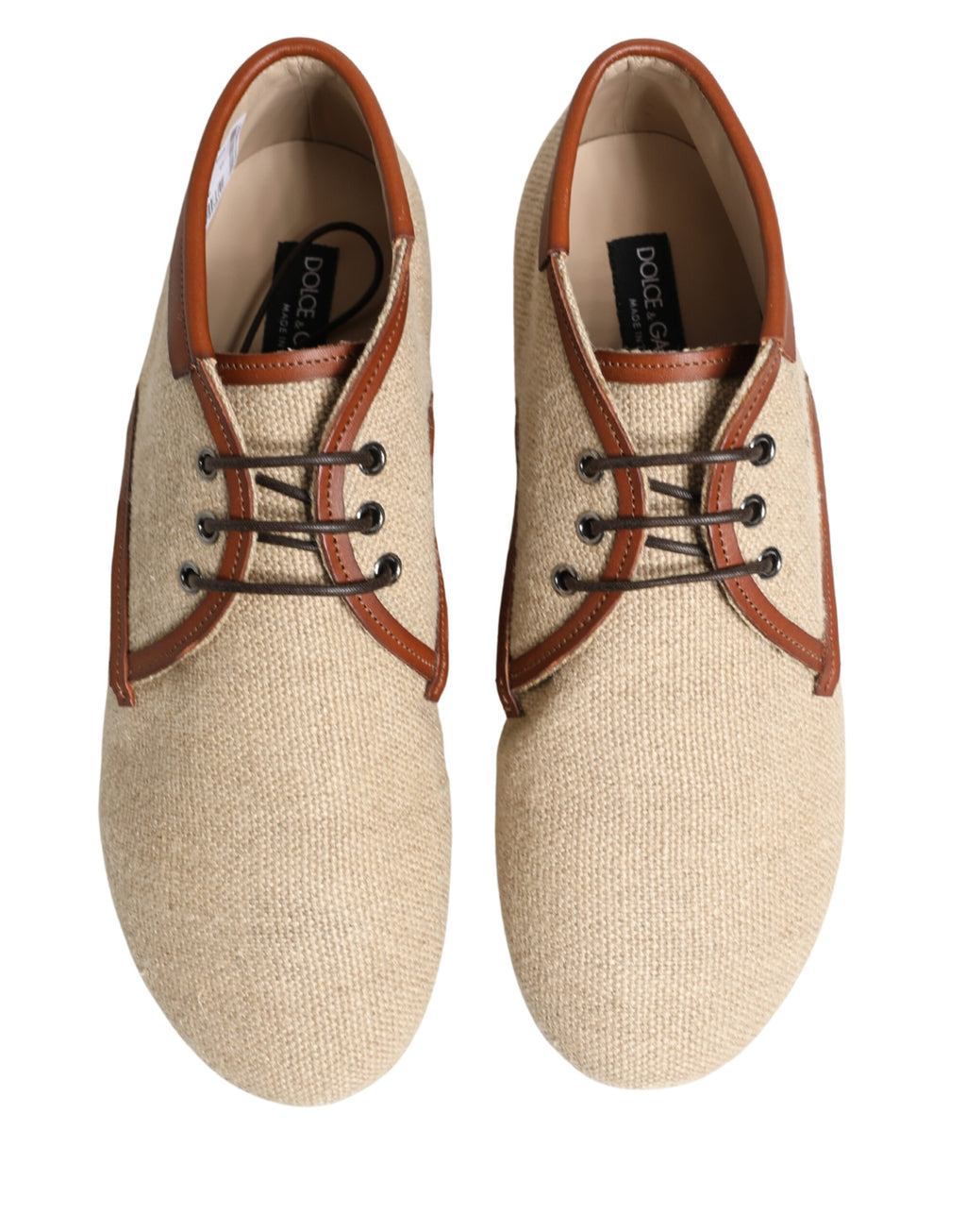 Dolce & Gabbana Beige Oxfords And Derbies for Men side view