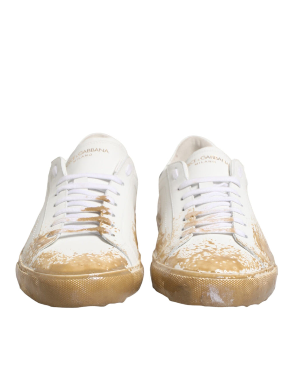 Dolce & Gabbana White Low Top Sneakers for Men detail view