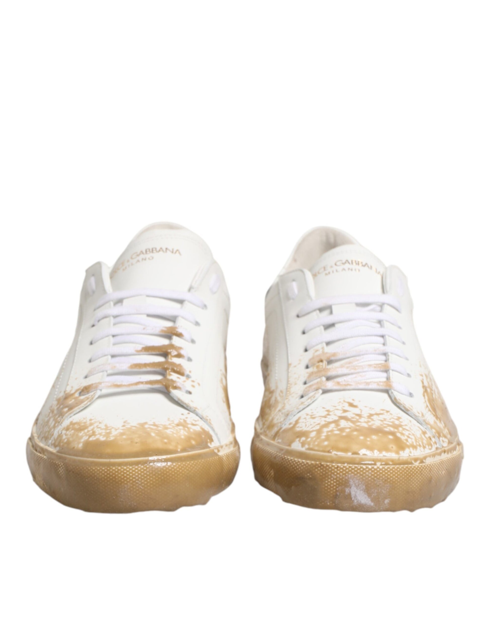 Dolce & Gabbana White Low Top Sneakers for Men detail view