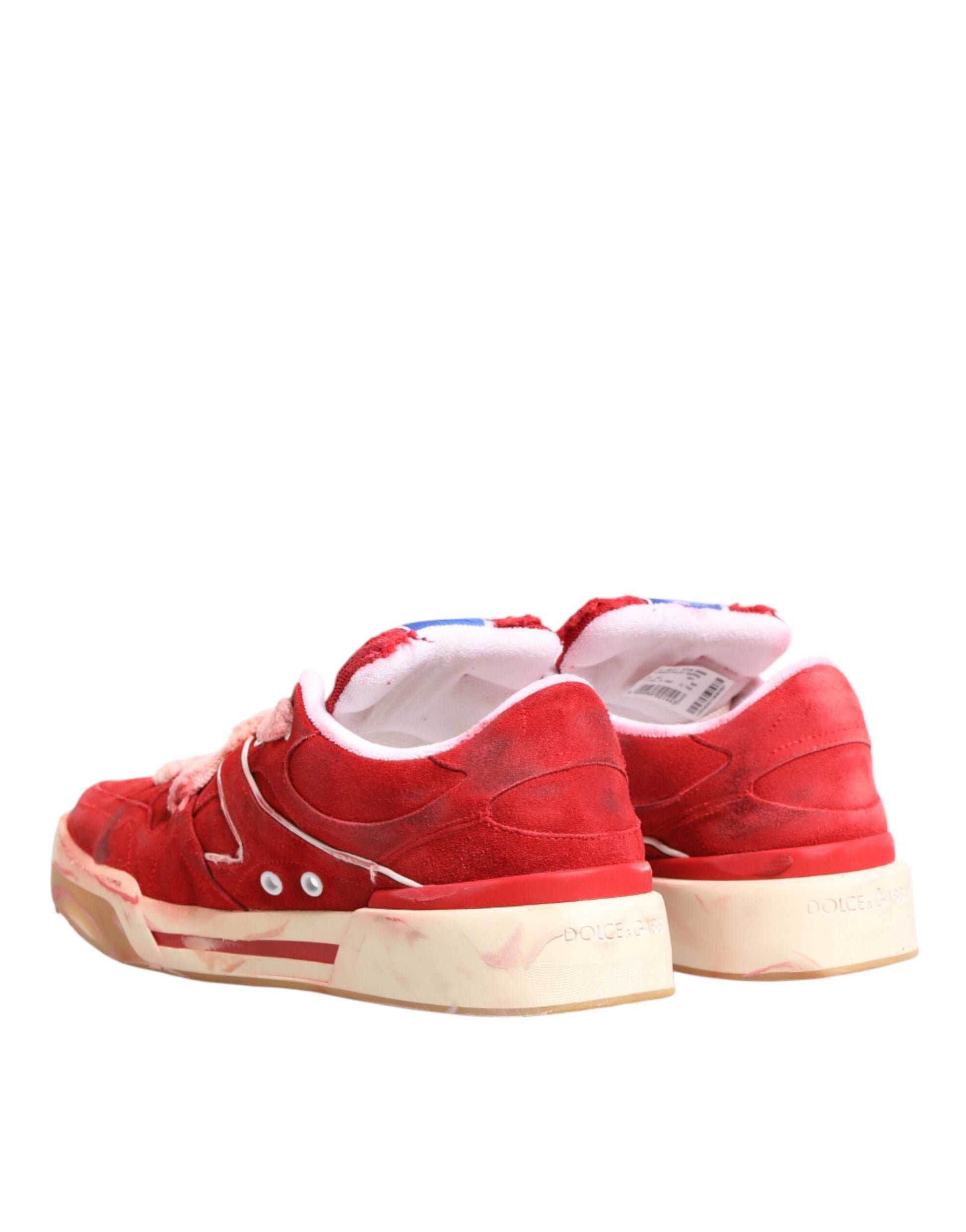 Dolce & Gabbana Red Low Top Sneakers for Men additional view