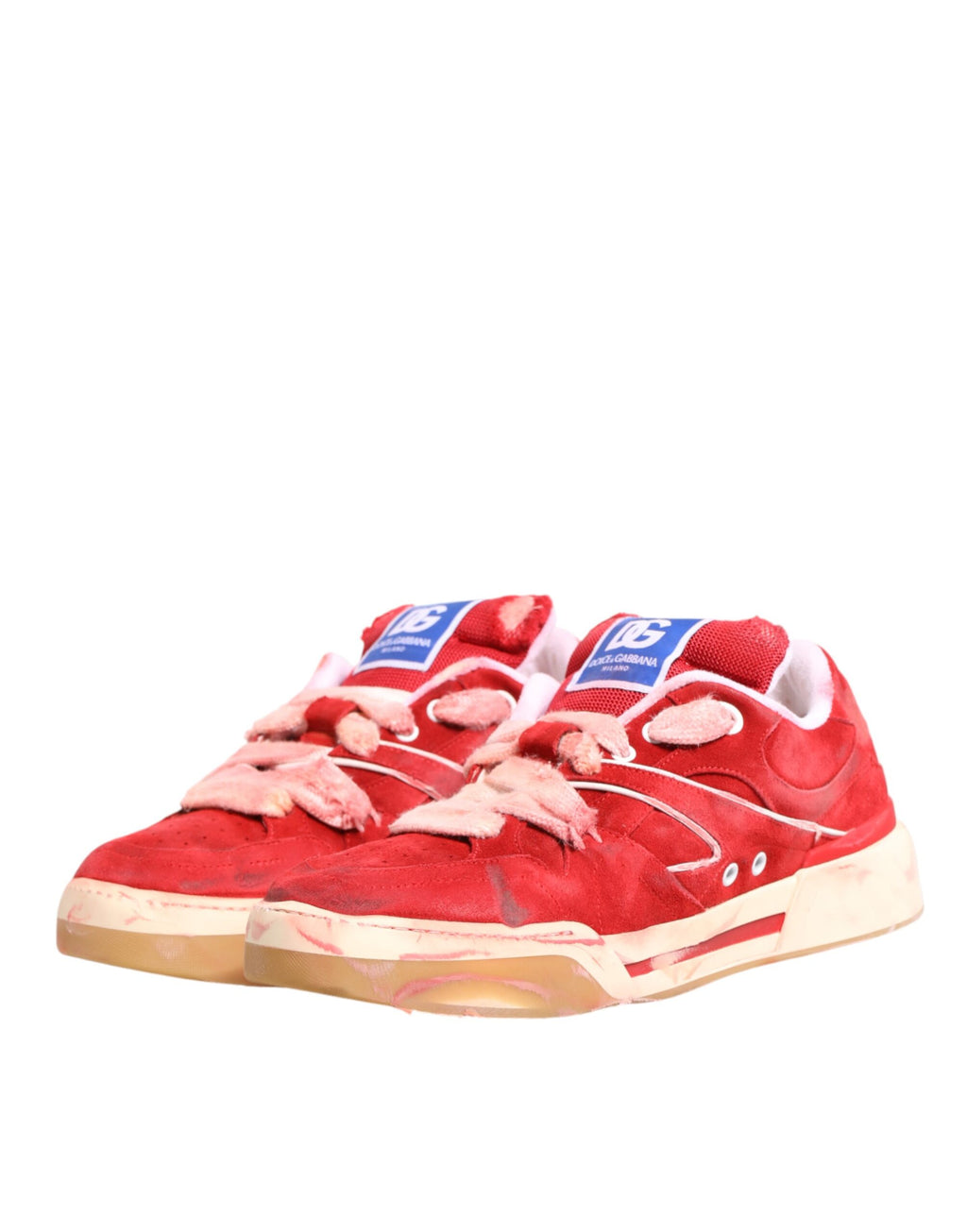 Dolce & Gabbana Red Low Top Sneakers for Men additional view