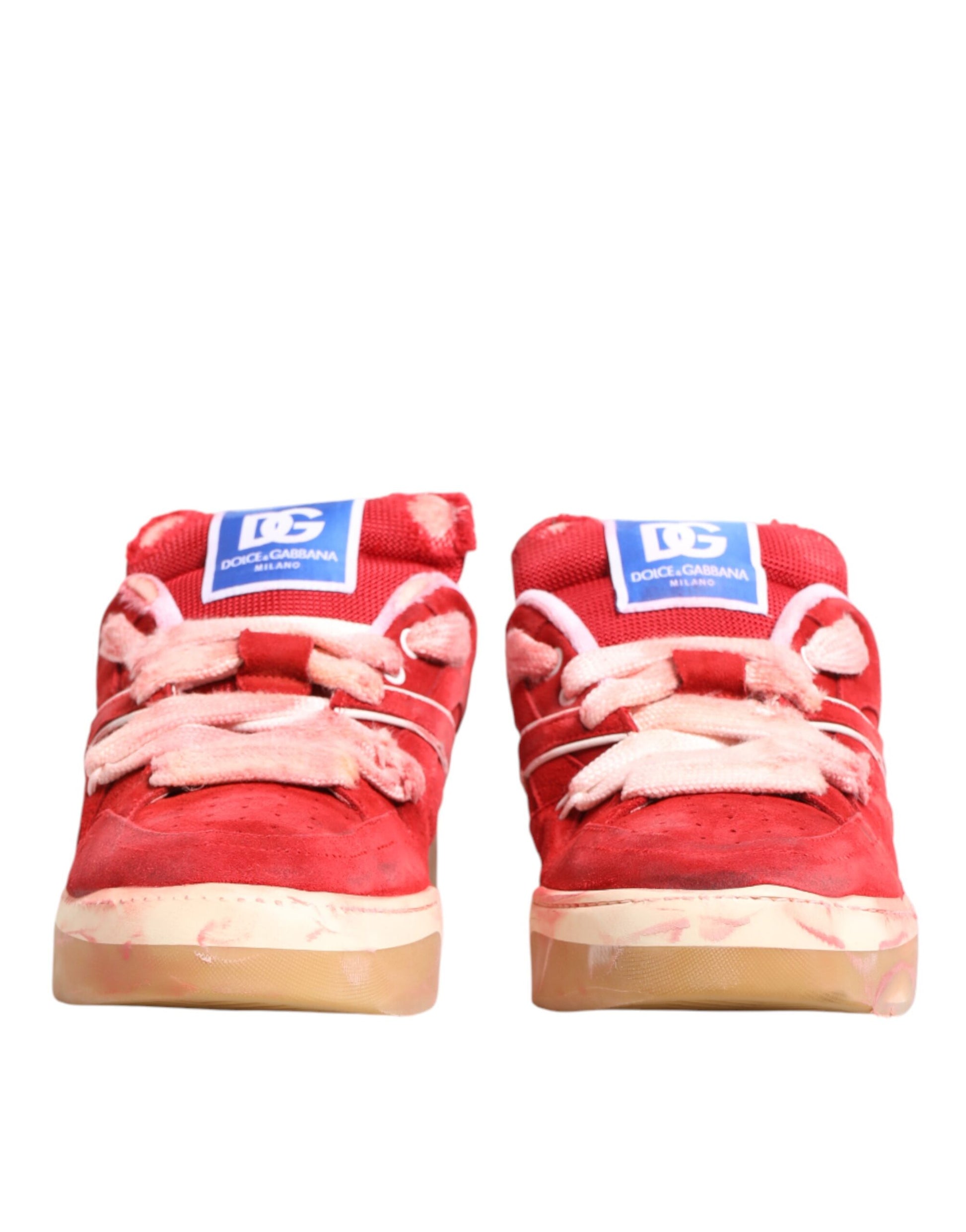Dolce & Gabbana Red Low Top Sneakers for Men additional view