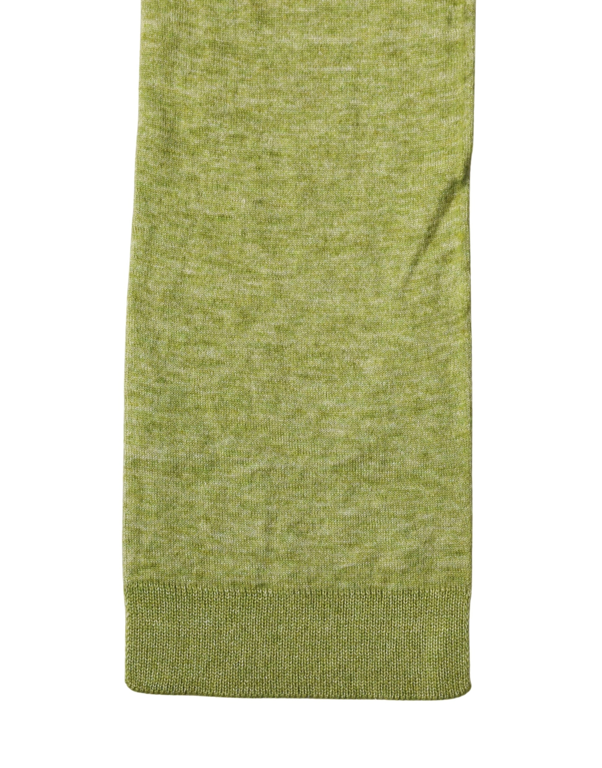 Écharpe homme Dolce & Gabbana en cachemire vert tricoté, 280cm x 11cm