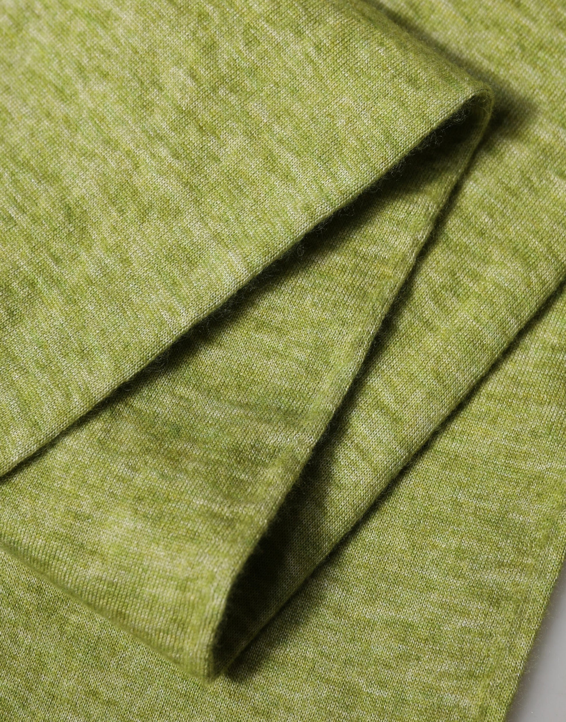 Écharpe homme Dolce & Gabbana en cachemire vert tricoté, 280cm x 11cm