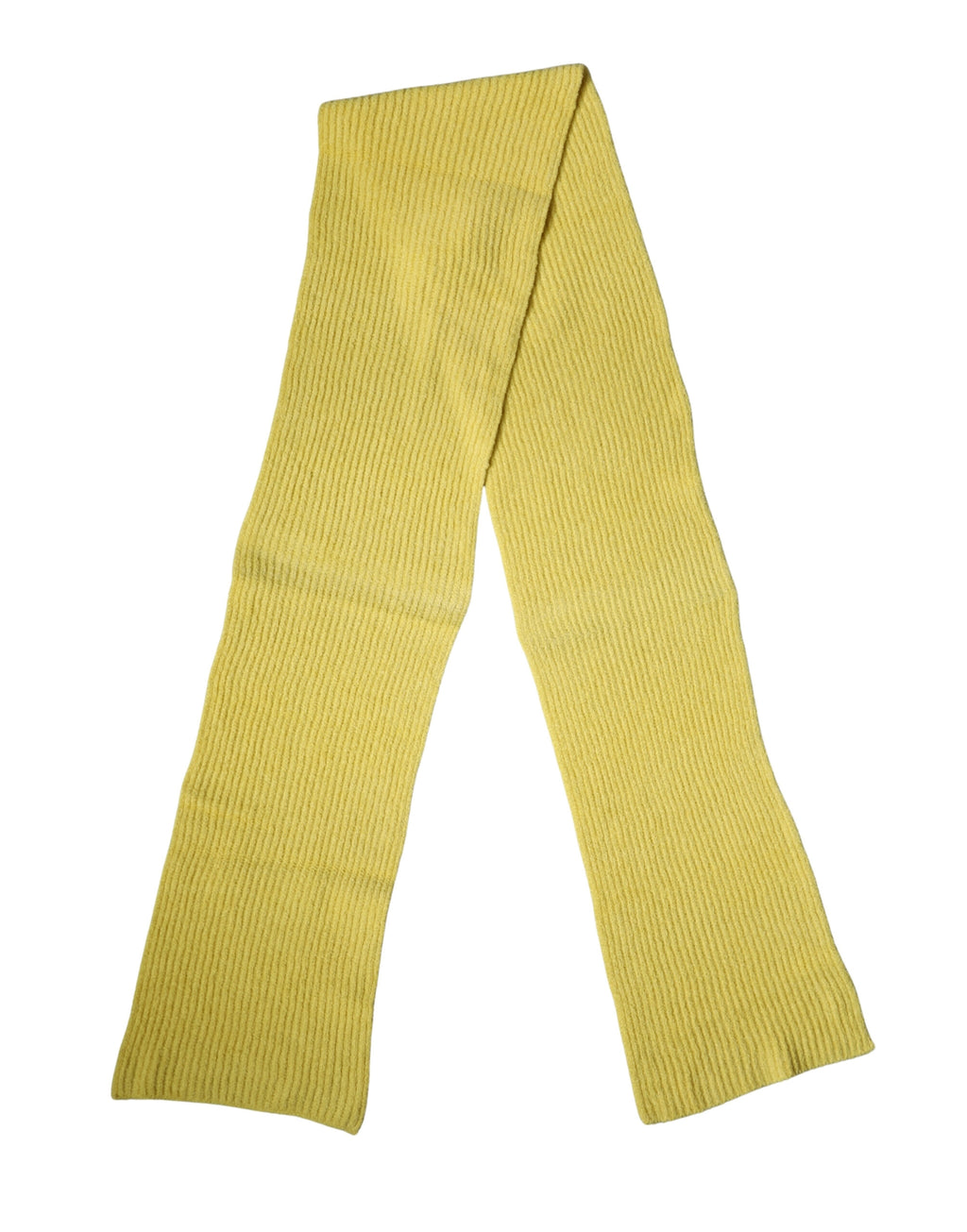 Foulard en tricot de coton jaune Dolce & Gabbana 270cm x 31cm Écharpe homme