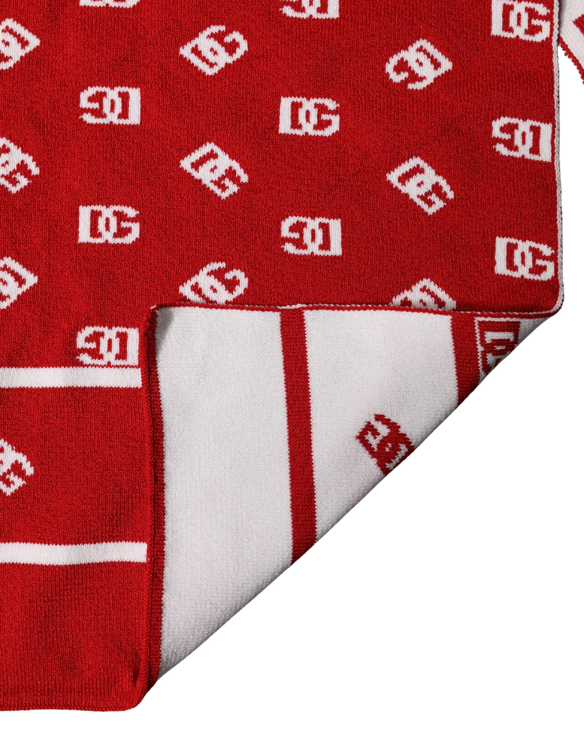 Dolce & Gabbana Red Scarf for Men detail view