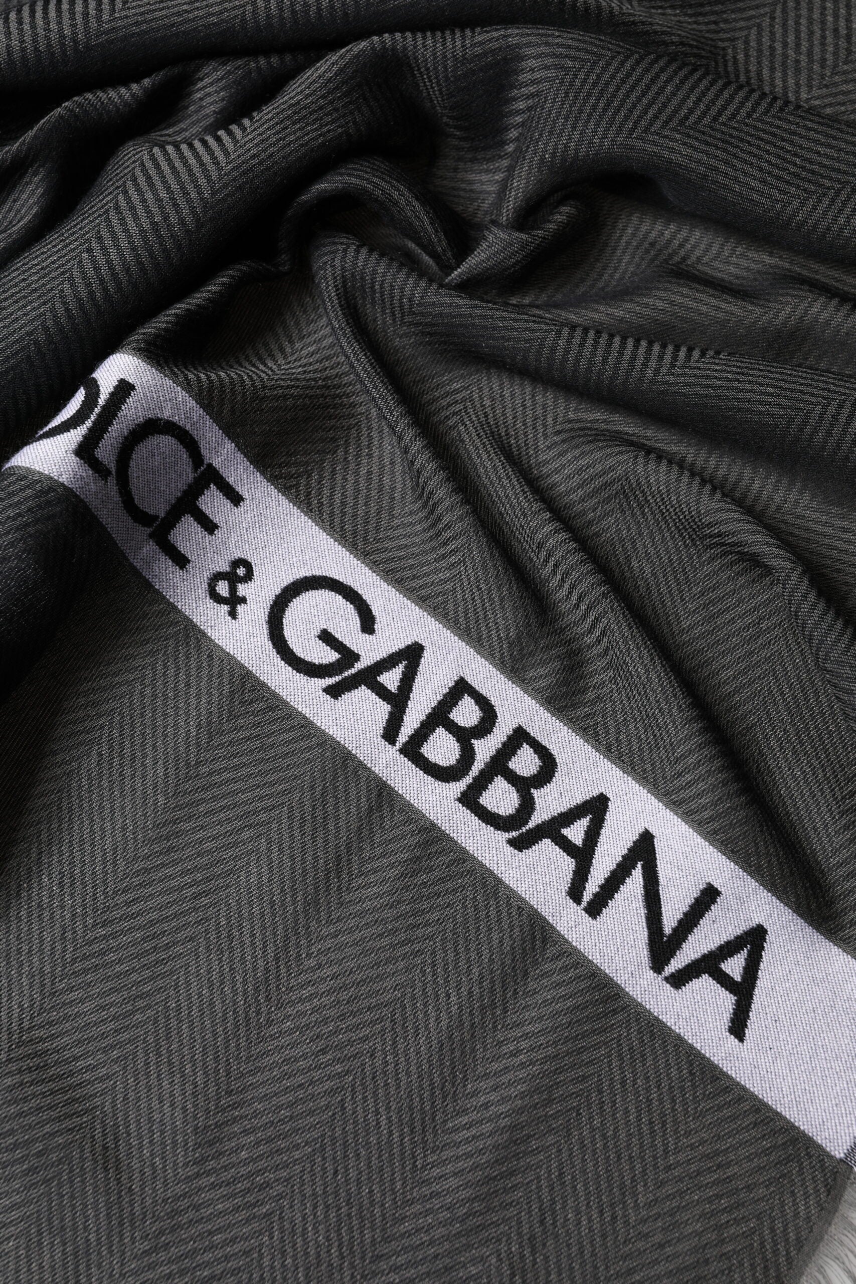 Dolce & Gabbana Black Scarf for Men side view