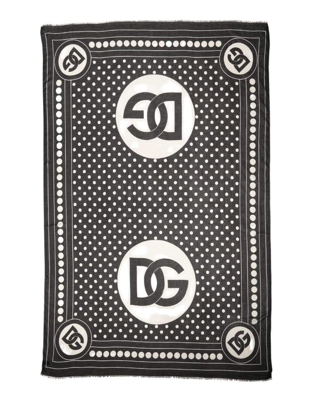 Dolce & Gabbana Black Scarf for Women detail view