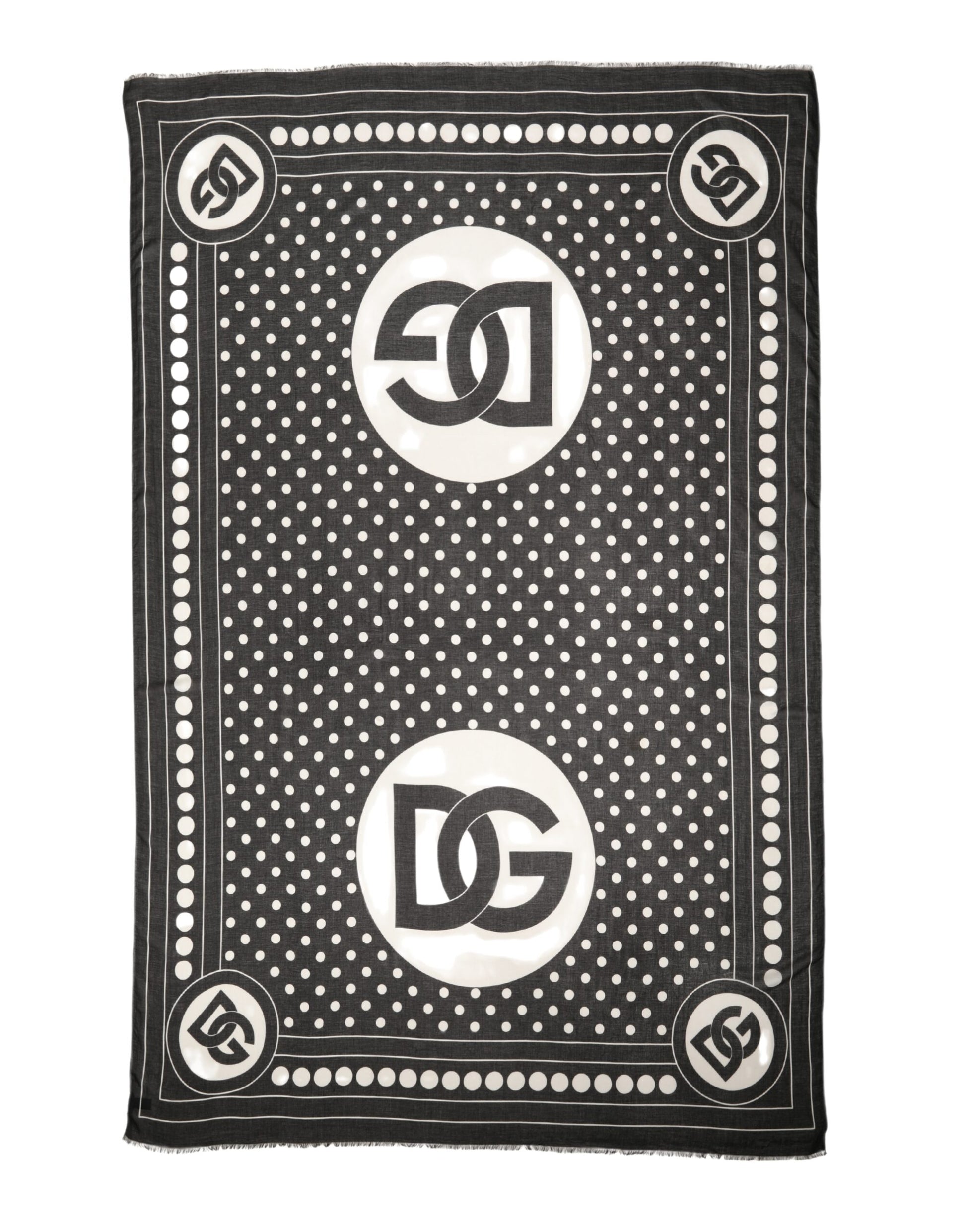 Dolce & Gabbana Black Scarf for Women detail view