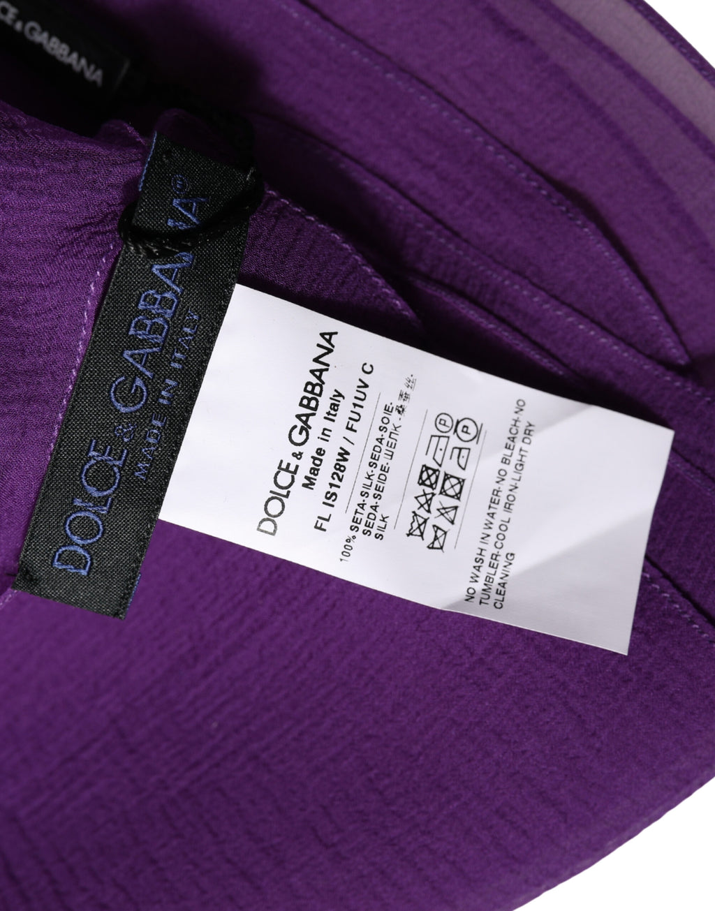 Dolce & Gabbana Purple Scarf for Women side view