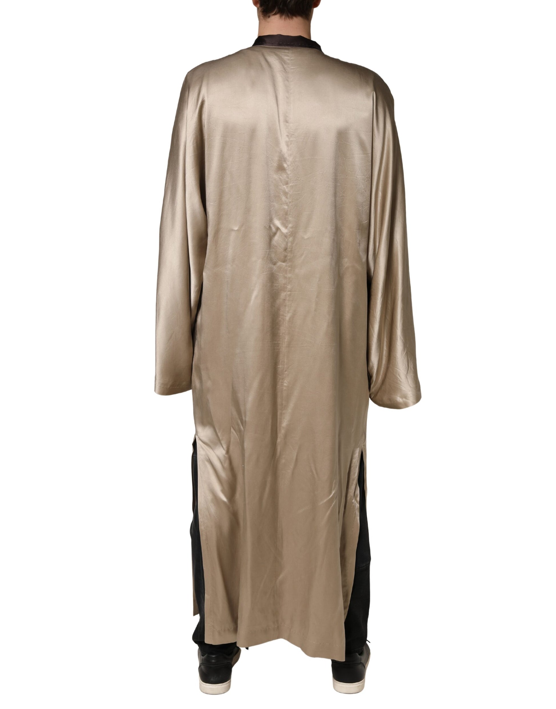 Dolce & Gabbana Beige Coat for Men side view