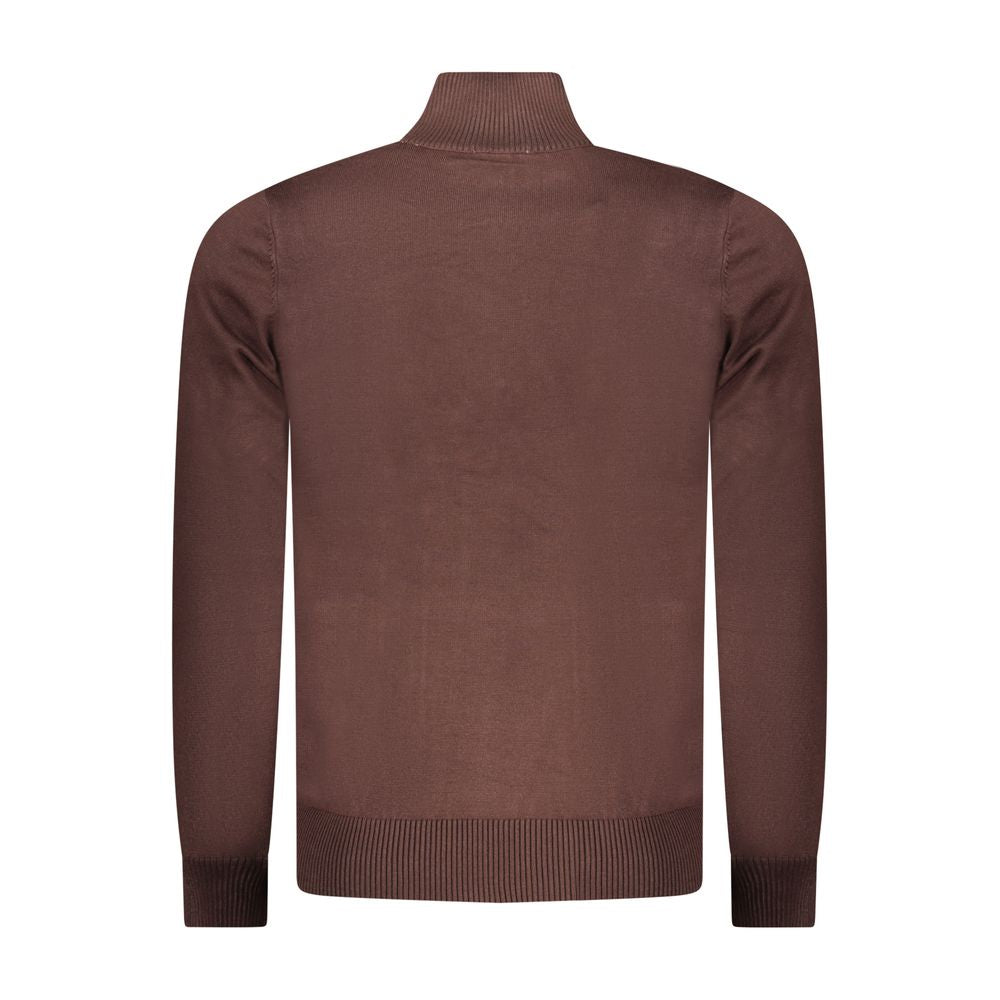 Pull homme Coveri Moving Marrone en viscose