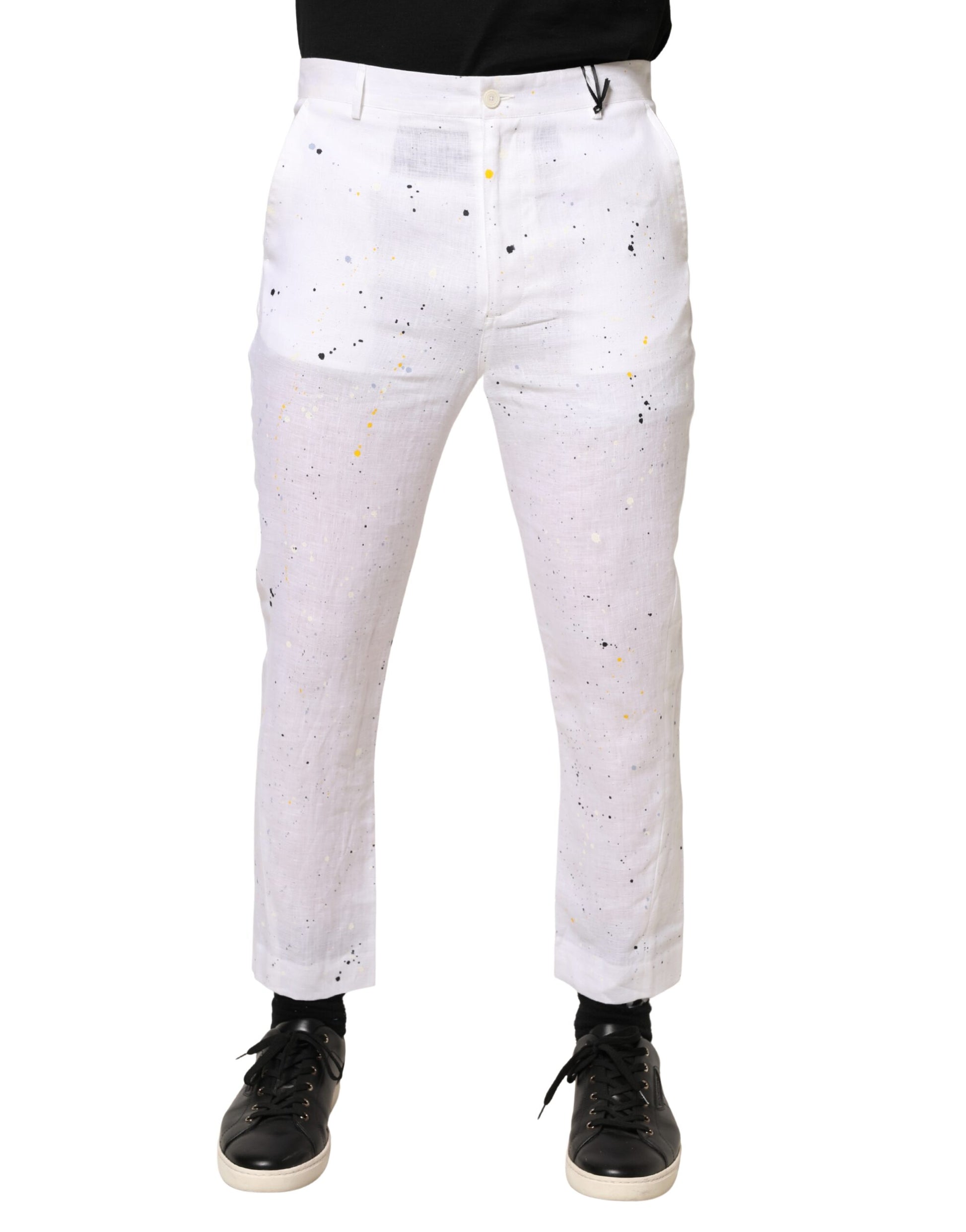 Daniele Alessandrini White Casual Pants for Men