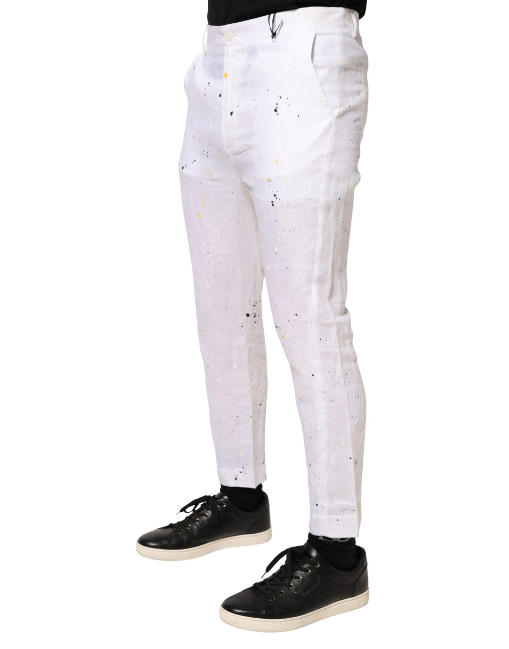 Daniele Alessandrini White Casual Pants for Men detail view