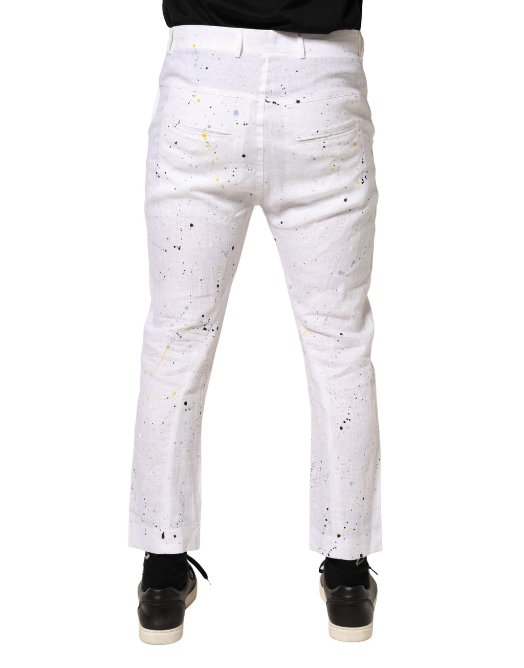 Daniele Alessandrini White Casual Pants for Men side view