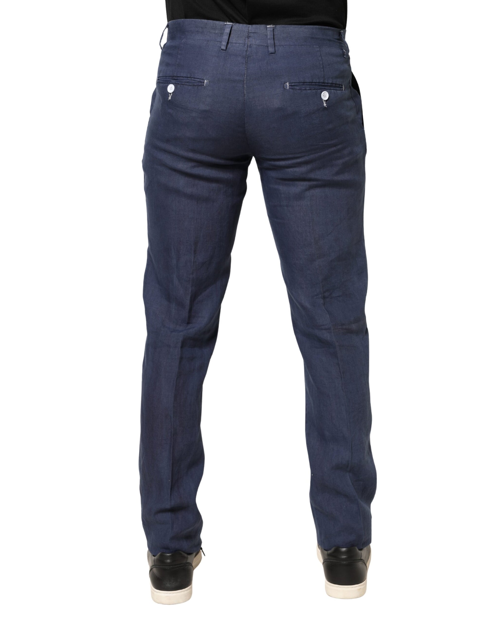 Domenico Tagliente Blue Casual Pants for Men side view