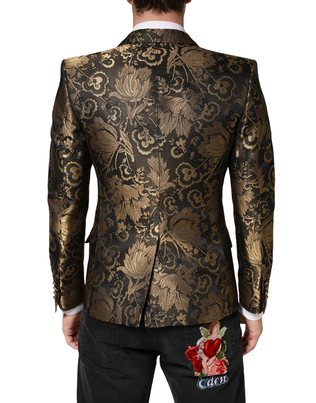 Dolce & Gabbana Gold Blazer for Men side view