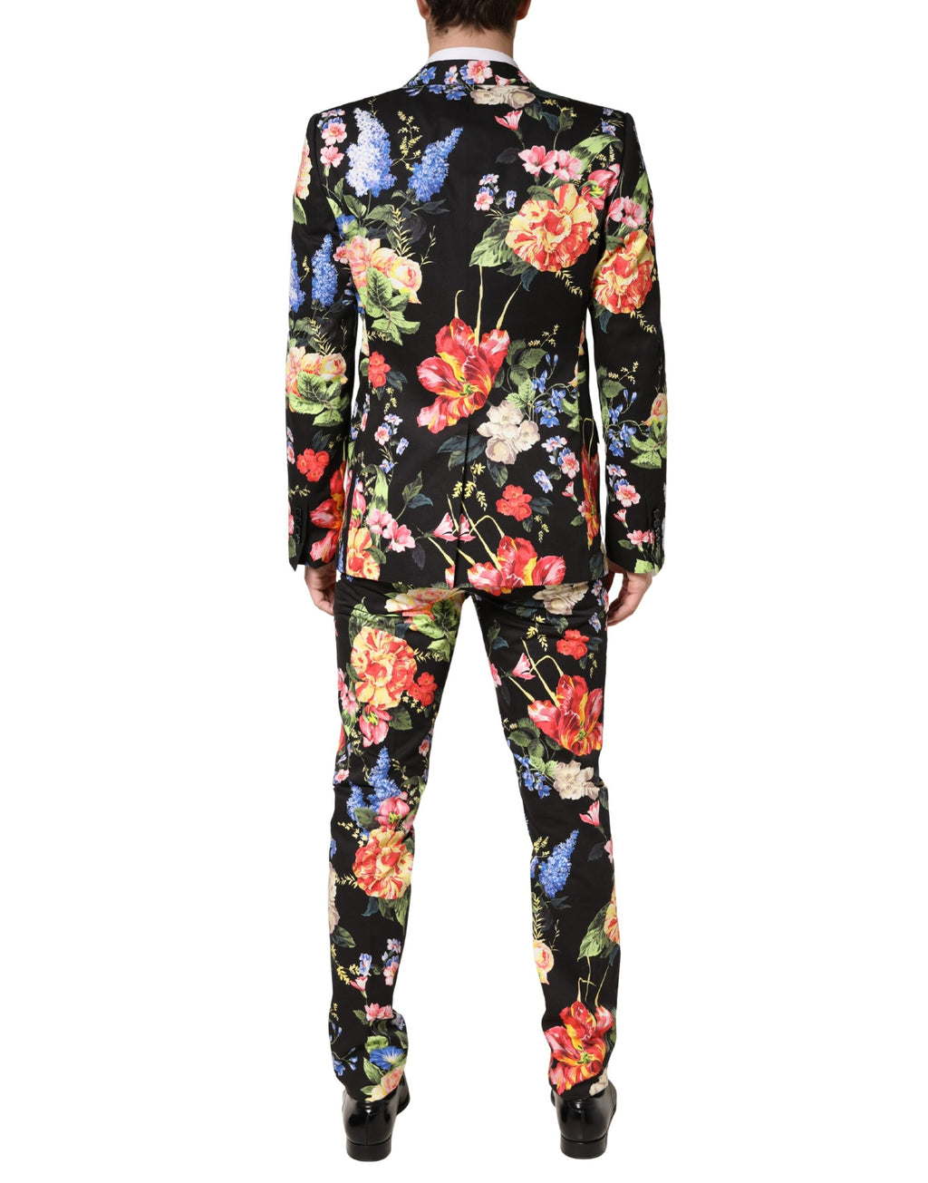 Dolce & Gabbana Black Two Piece Suits for Men side view