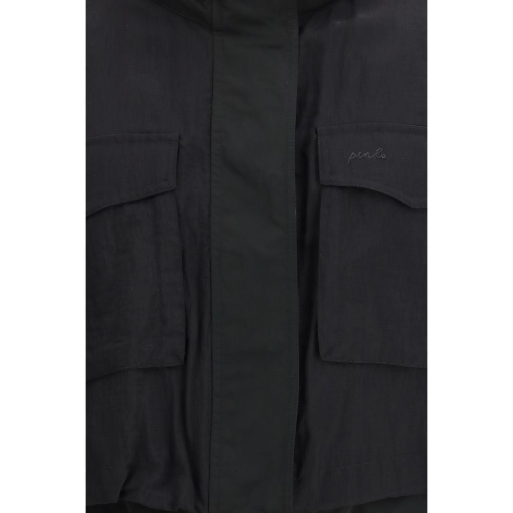 PINKO Black Sleeveless Jacket for Women detail view