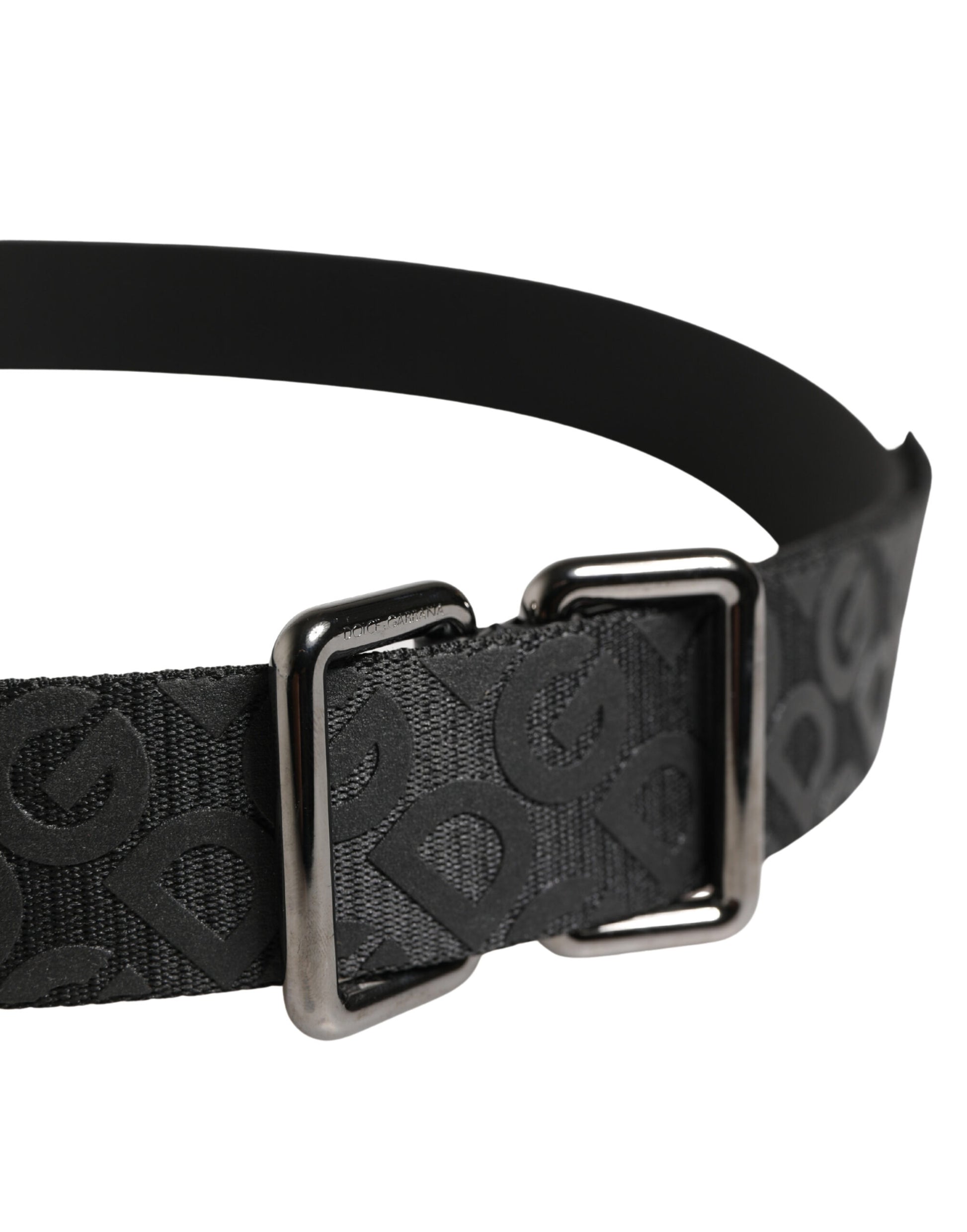 Dolce & Gabbana Black High Waist Belts for Men side view