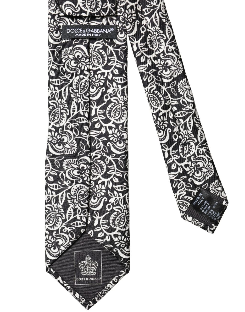 Dolce & Gabbana Black Ties for Men side view
