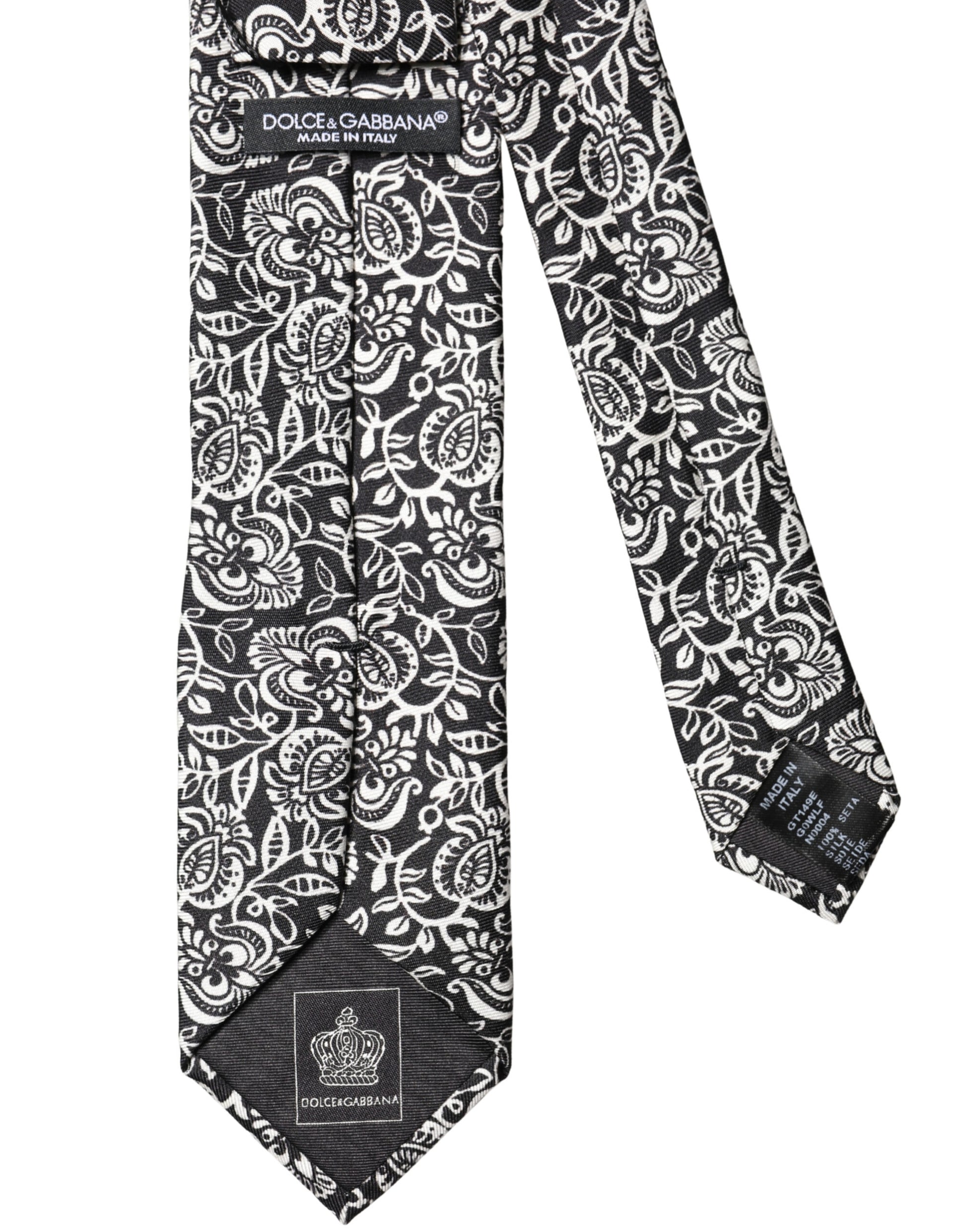 Dolce & Gabbana Black Ties for Men side view