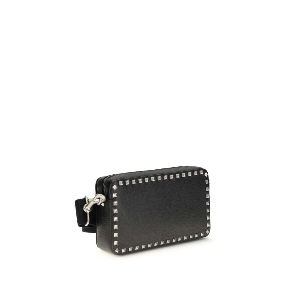 Valentino Garavani Black Shoulder Bag for Men detail view