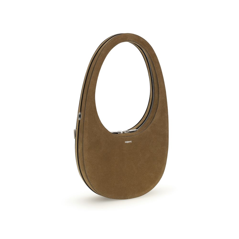 Sac à bandoulière Coperni en cuir de veau marron Bos Taurus