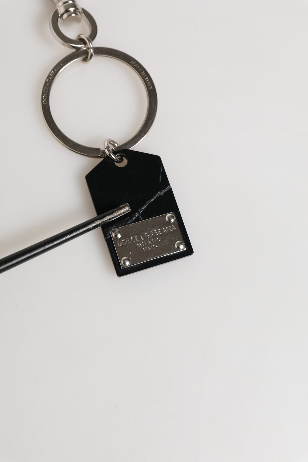 Dolce & Gabbana Black Keychains for Women side view