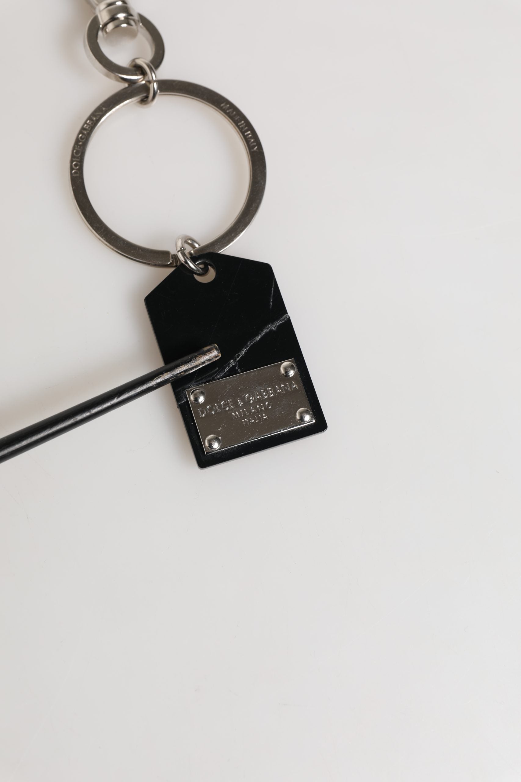 Dolce & Gabbana Black Keychains for Women side view