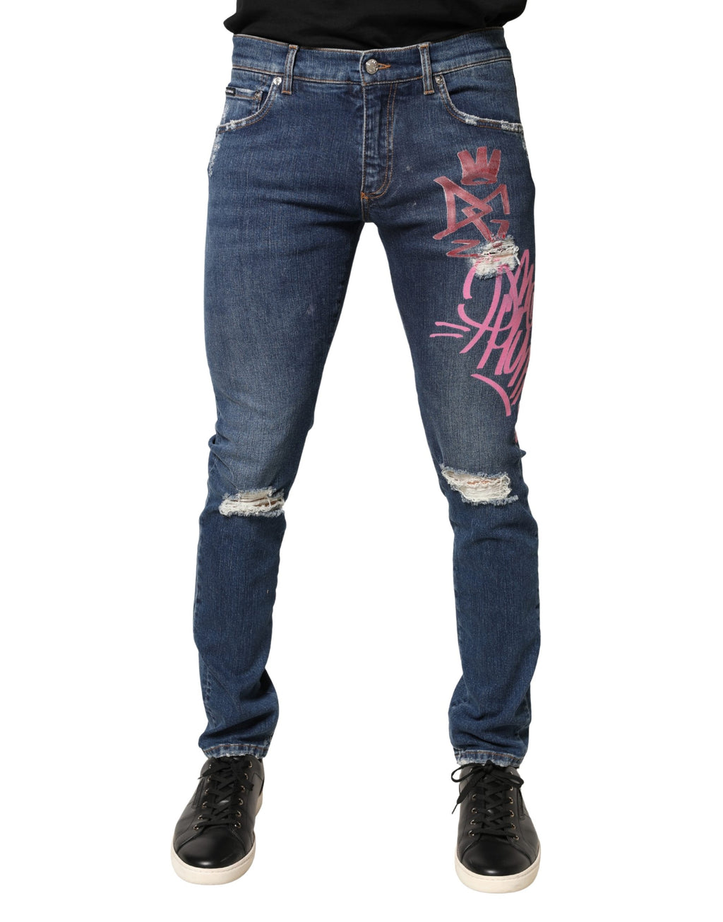 Dolce & Gabbana Blue Skinny Jeans for Men alternate view