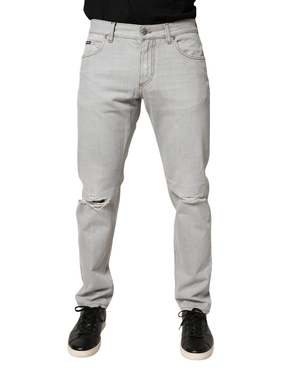 Dolce & Gabbana Grey Relaxed Fit Jeans for Men alternate view