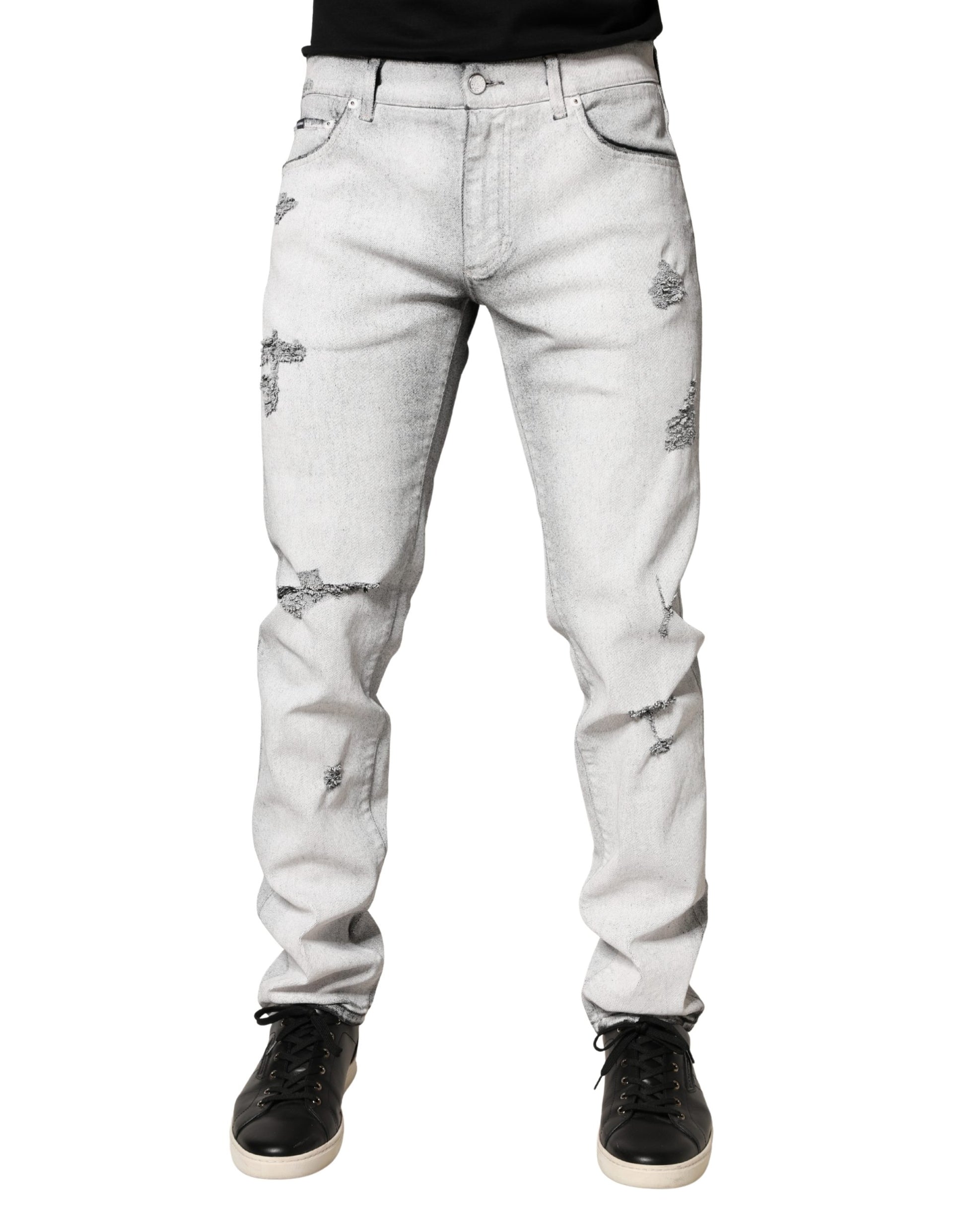 Dolce & Gabbana Grey Relaxed Fit Jeans for Men alternate view