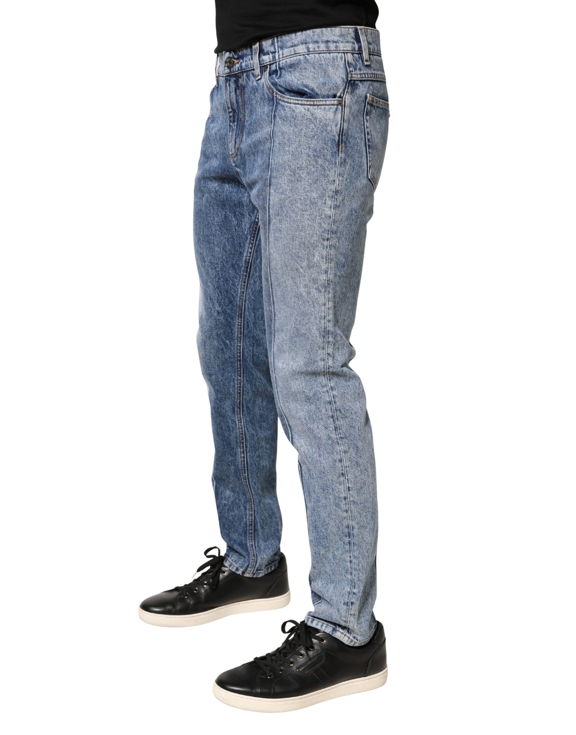 Dolce & Gabbana Blue Relaxed Fit Jeans for Men detail view