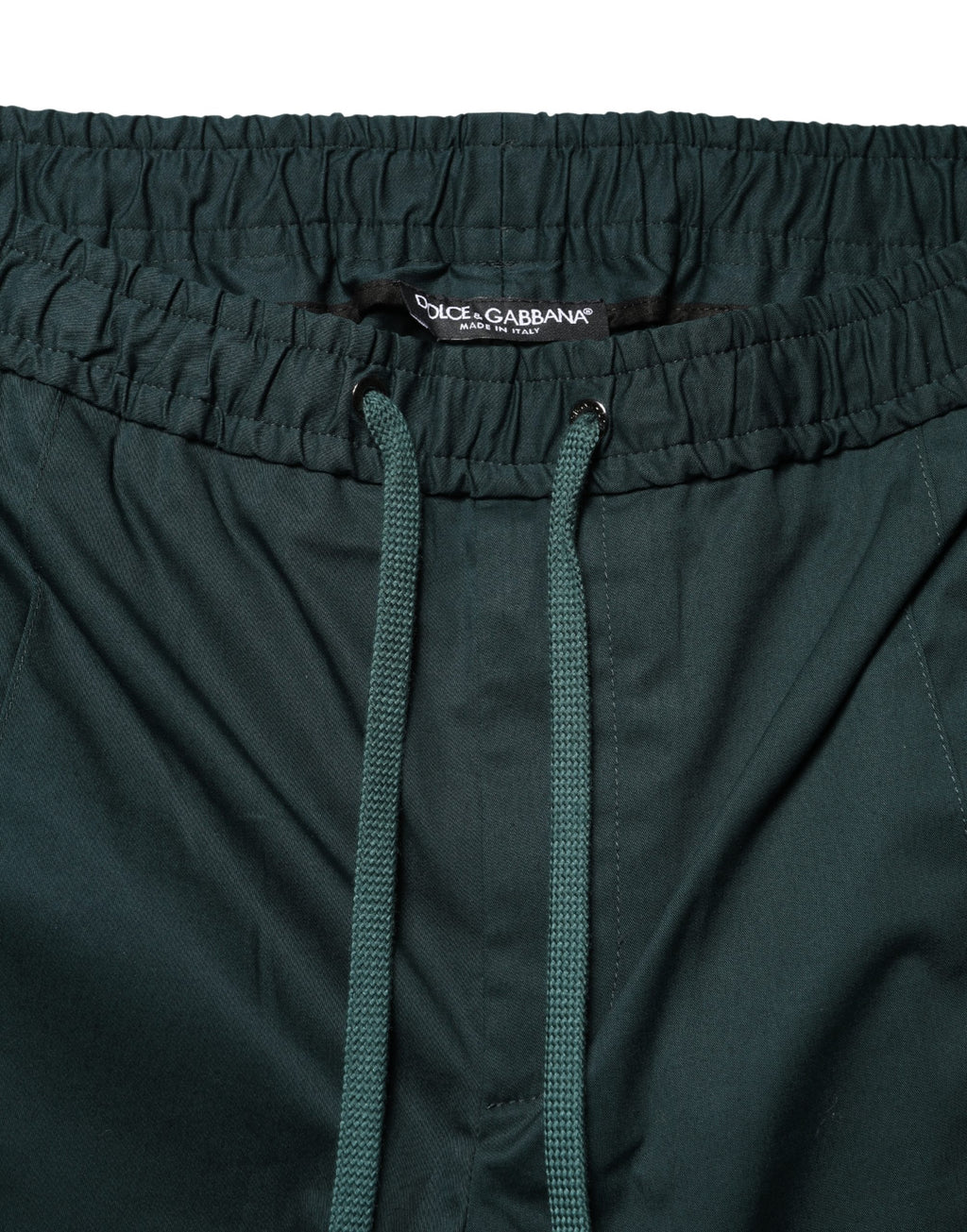 Pantalon de jogging fuselé vert en coton pour homme Dolce & Gabbana