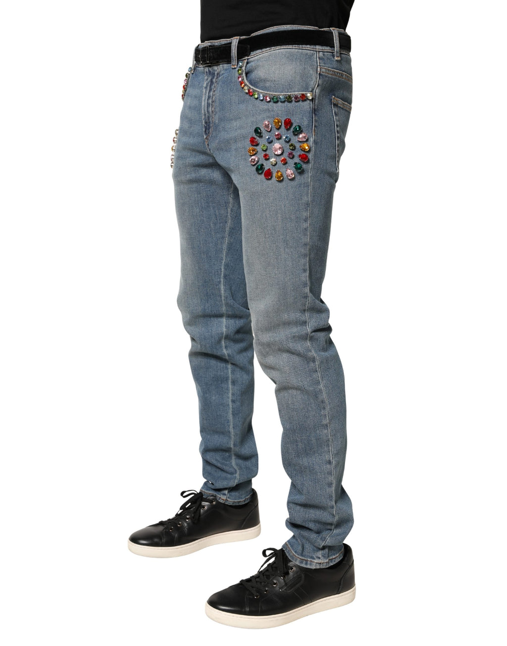 Dolce & Gabbana Blue Relaxed Fit Jeans for Men detail view