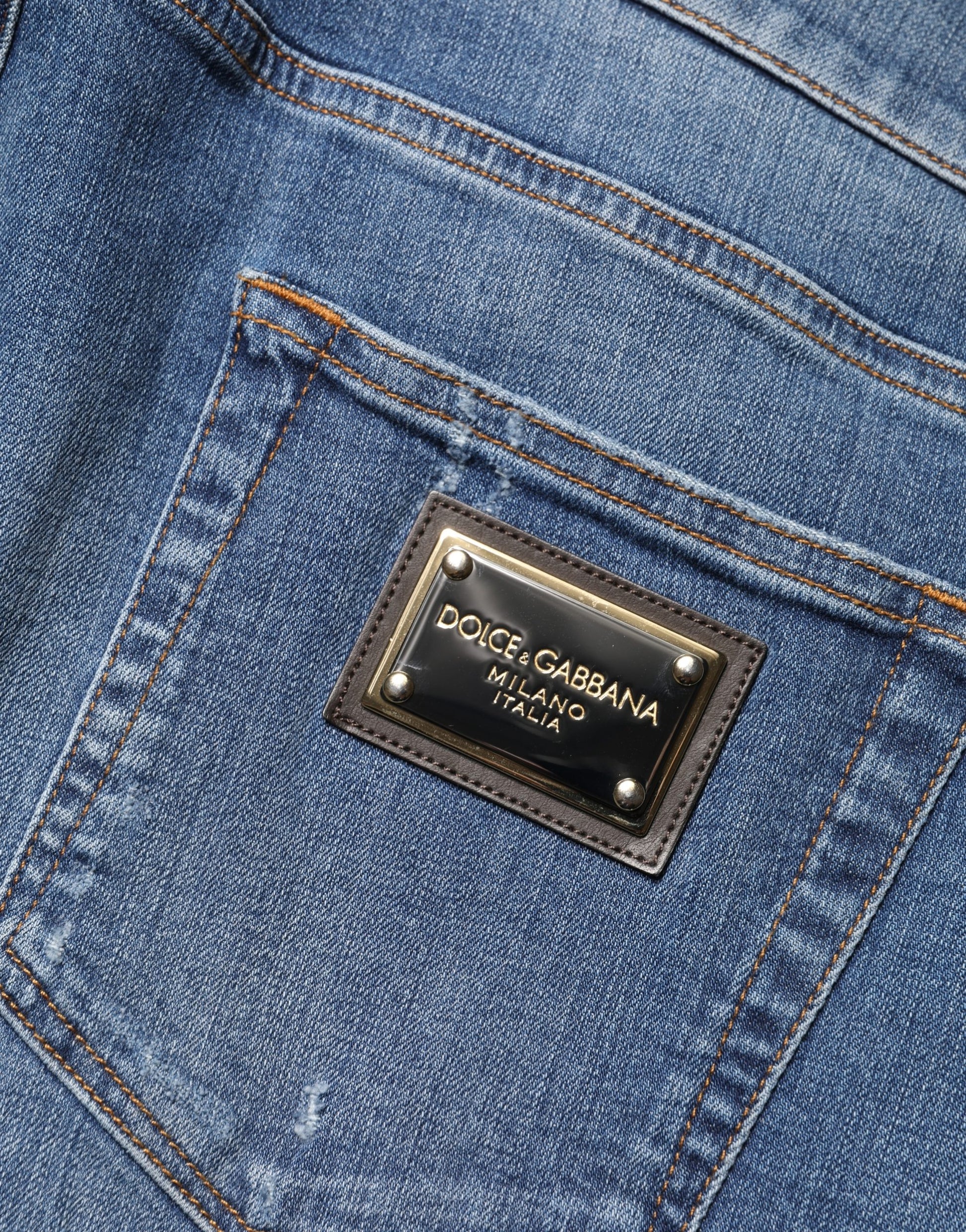 Dolce & Gabbana Blue Relaxed Fit Jeans for Men additional view