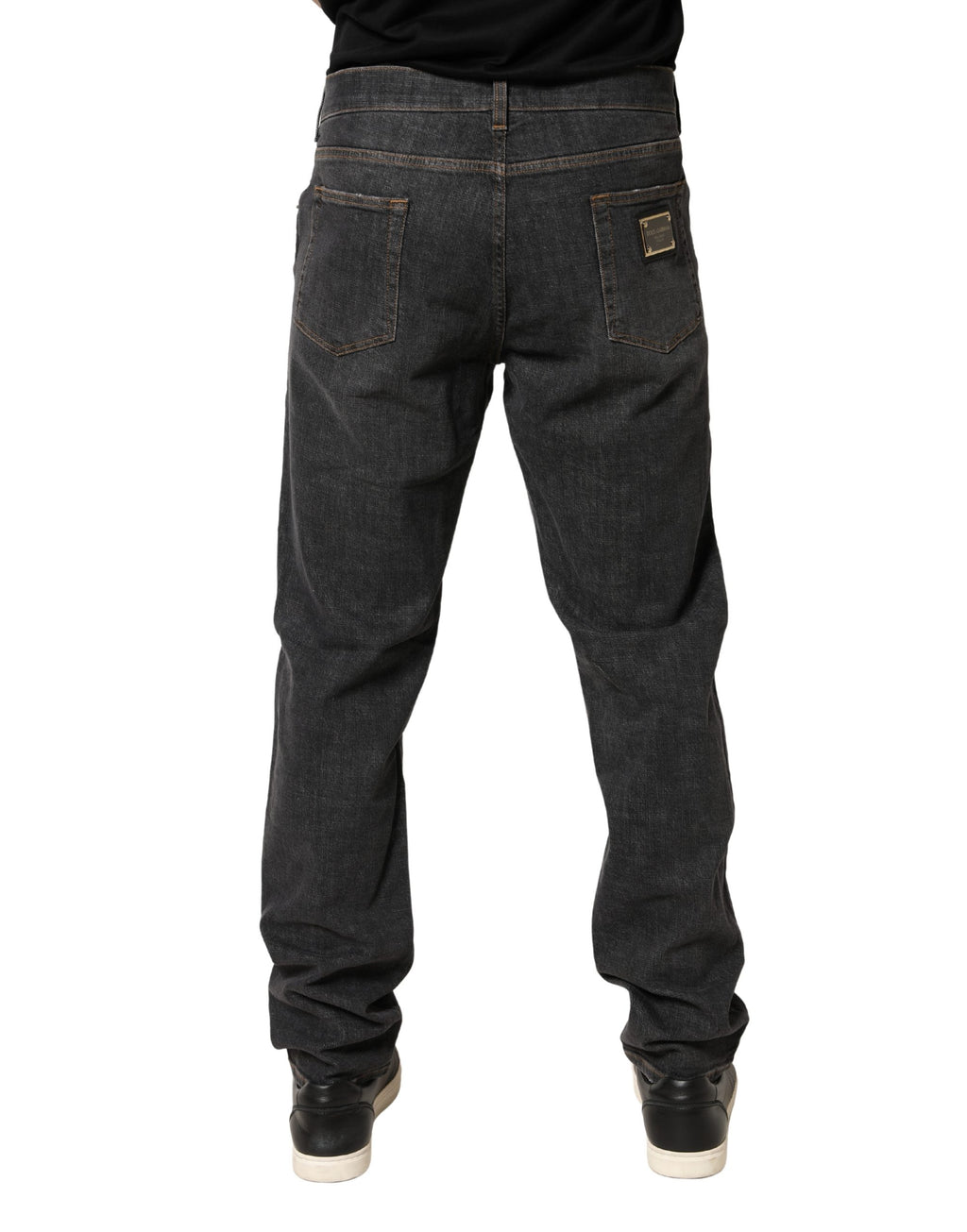Dolce & Gabbana Grey Skinny Jeans for Men side view