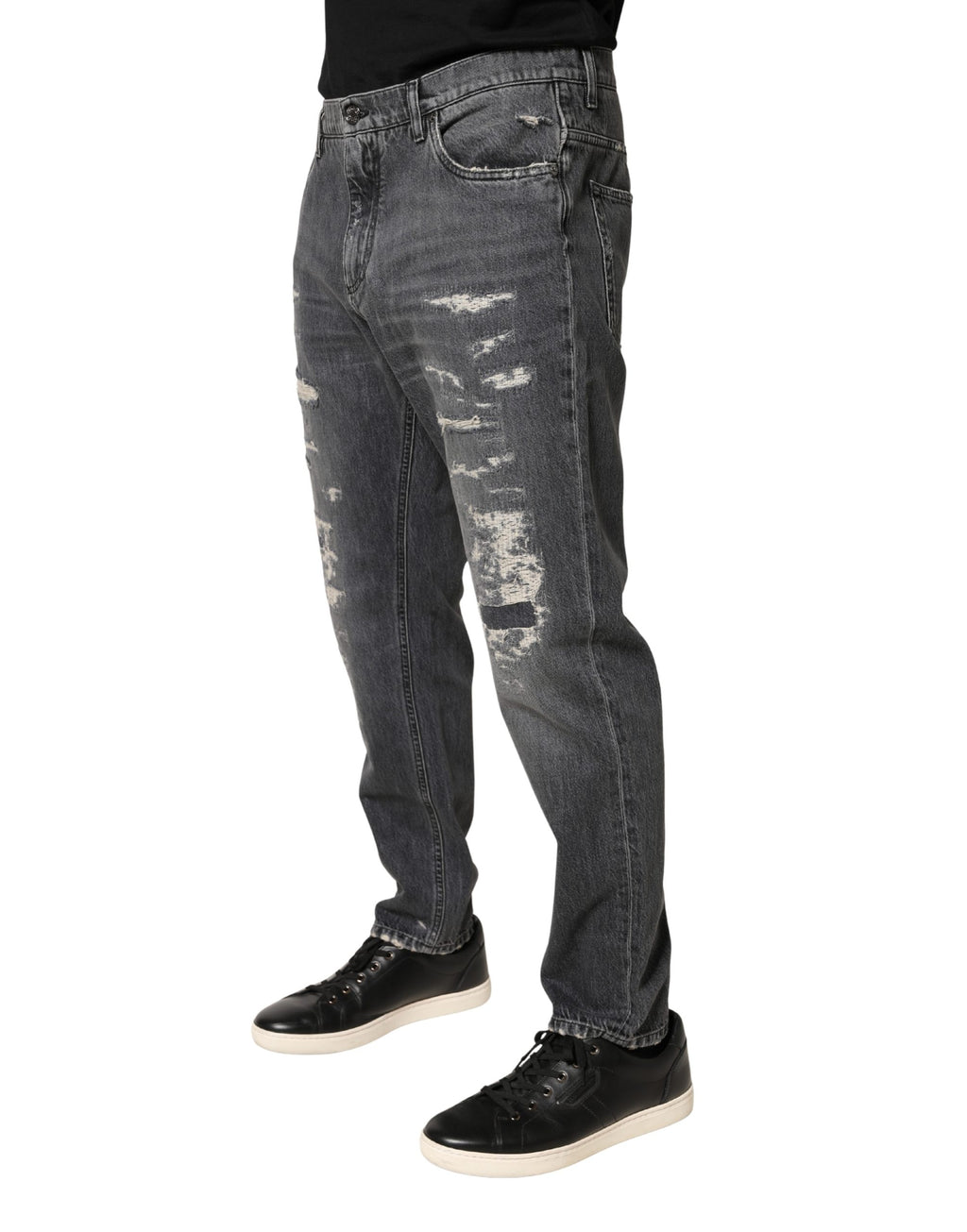 Dolce & Gabbana Grey Relaxed Fit Jeans for Men detail view