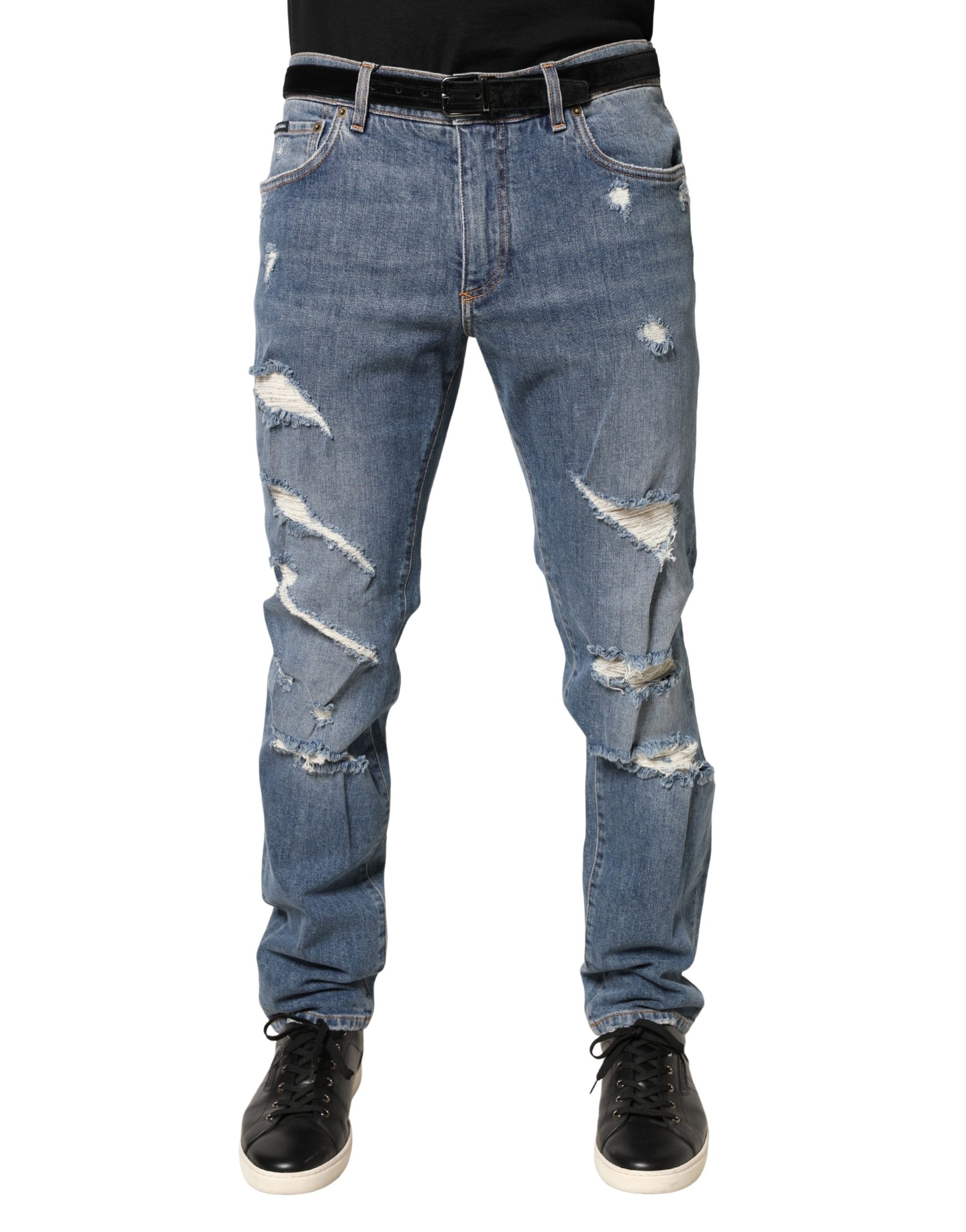 Dolce & Gabbana Blue Skinny Jeans for Men alternate view
