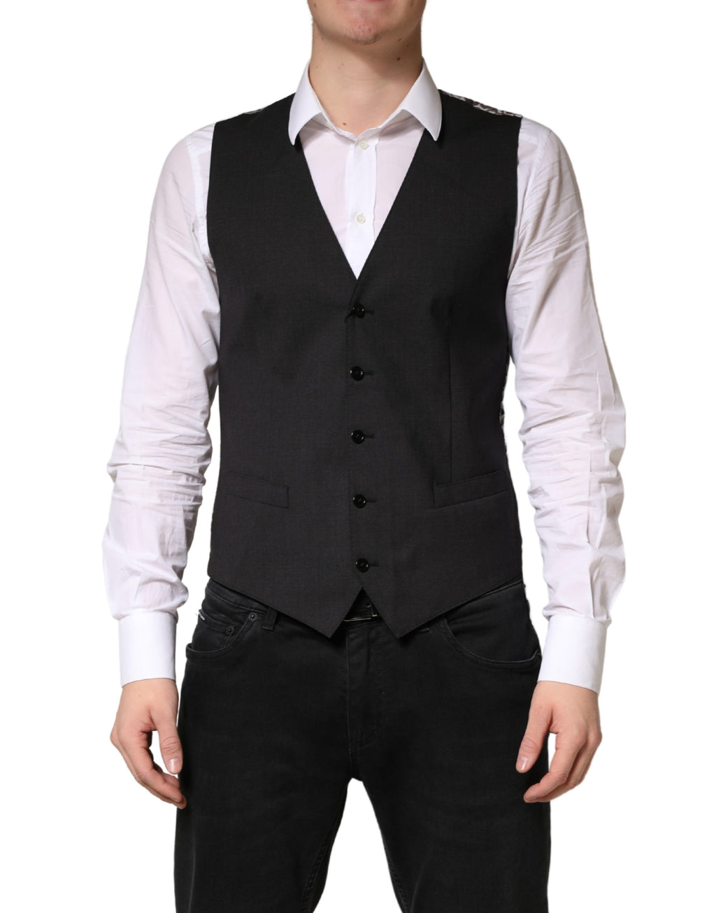 Dolce & Gabbana Black Waistcoats for Men