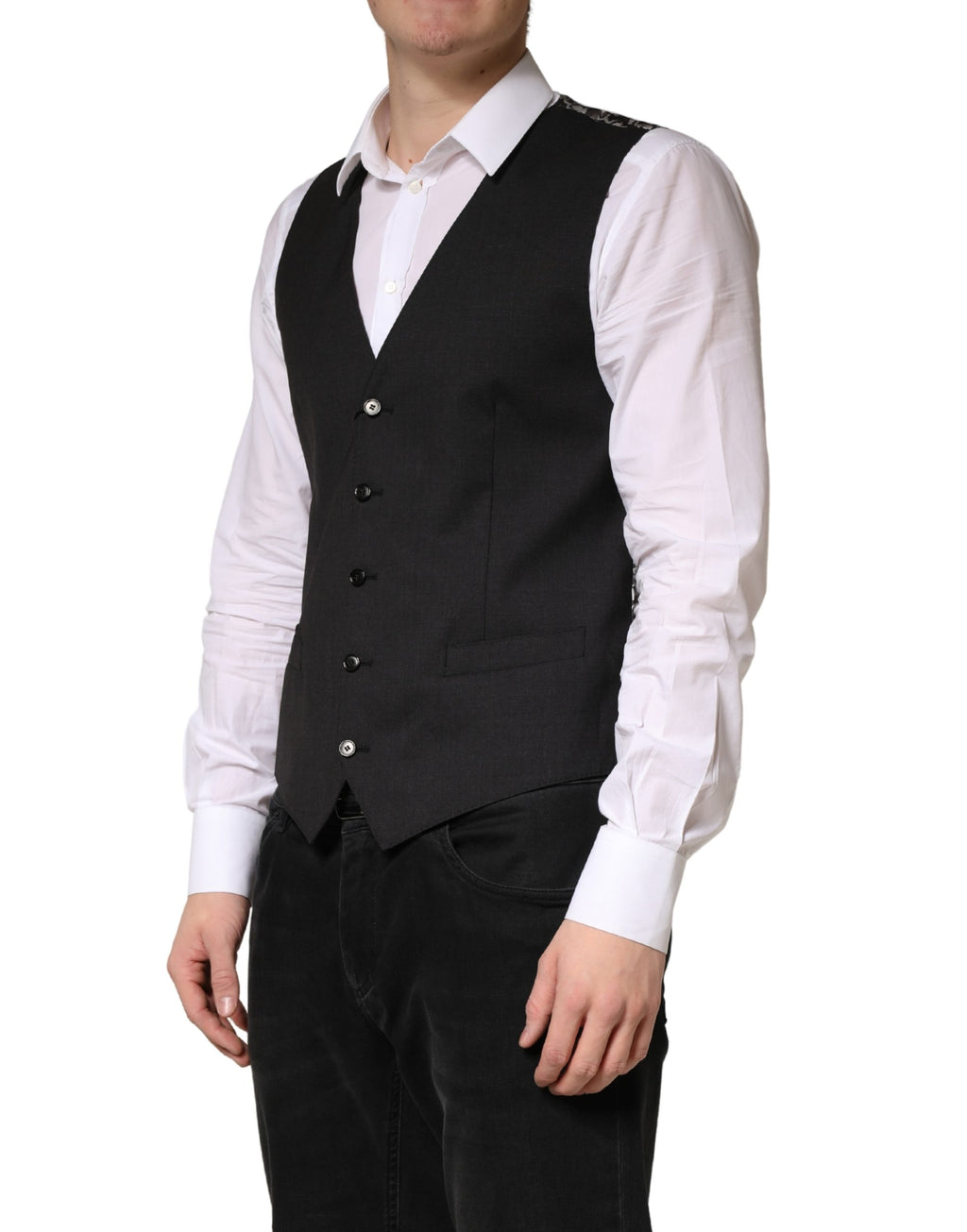 Dolce & Gabbana Black Waistcoats for Men detail view