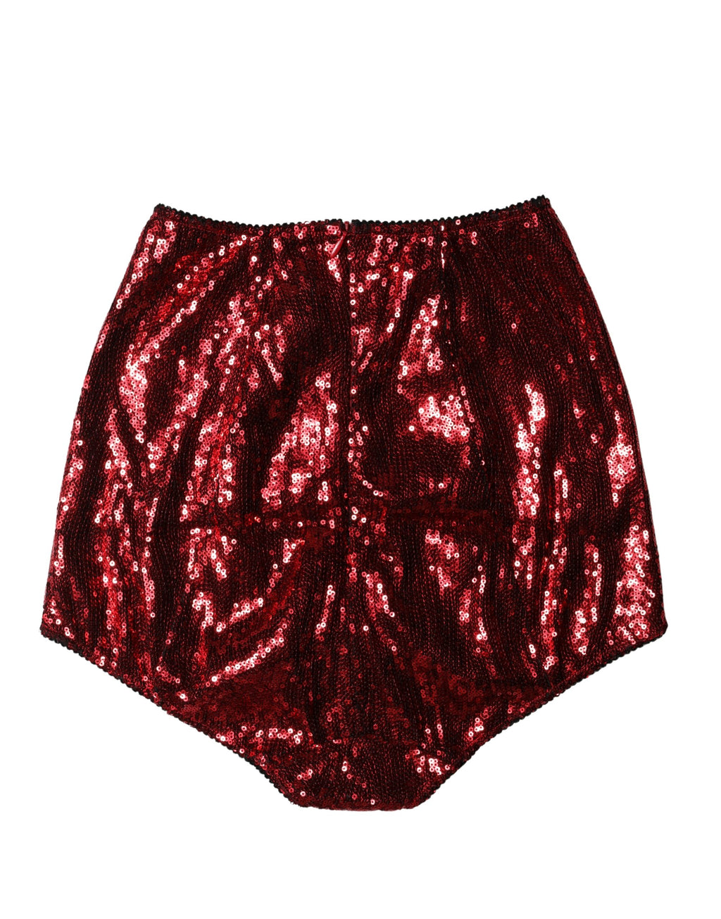 Sous-vêtement gaine taille haute Dolce & Gabbana rouge orné de sequins