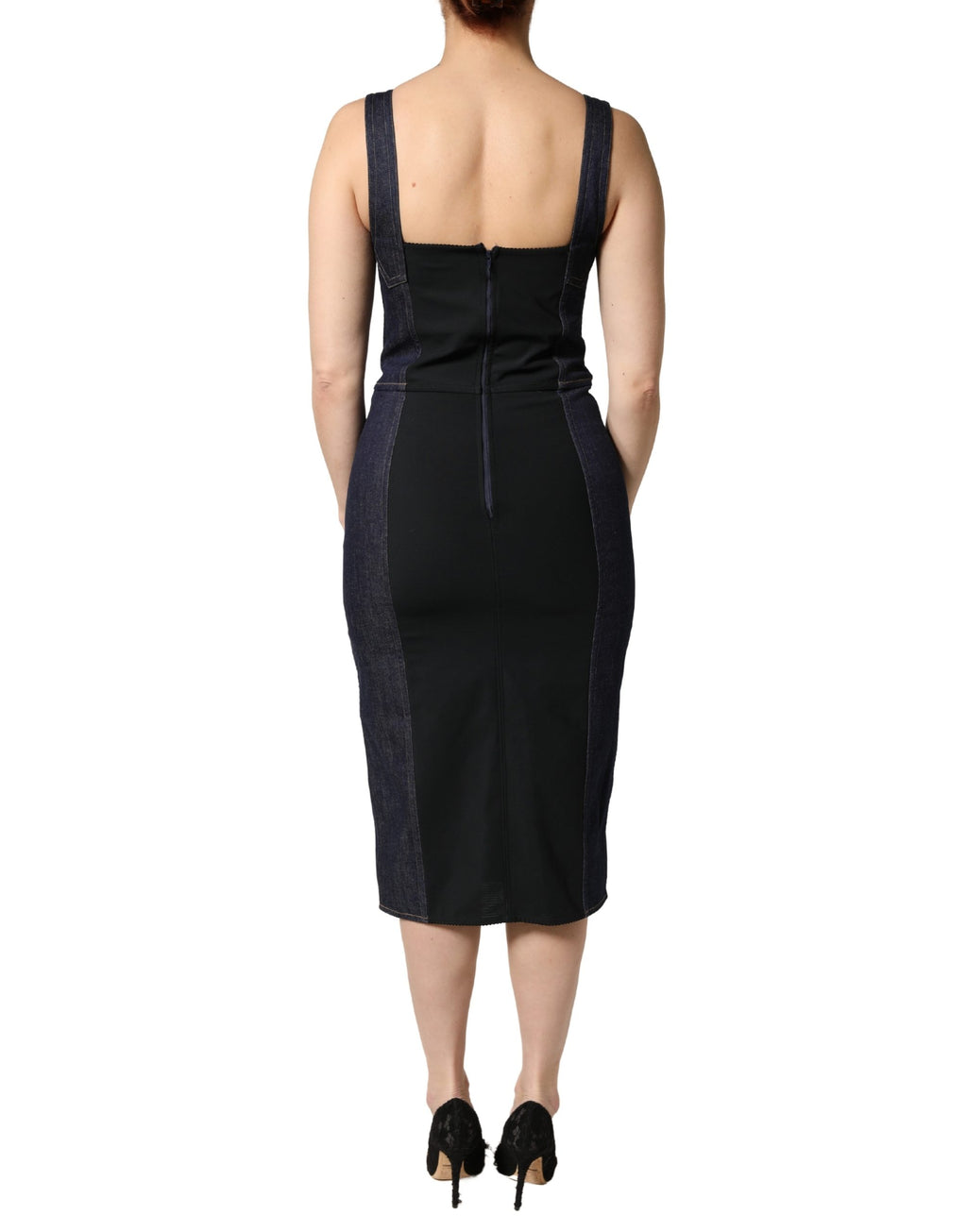 Dolce & Gabbana Blue Casual Dress for Women side view