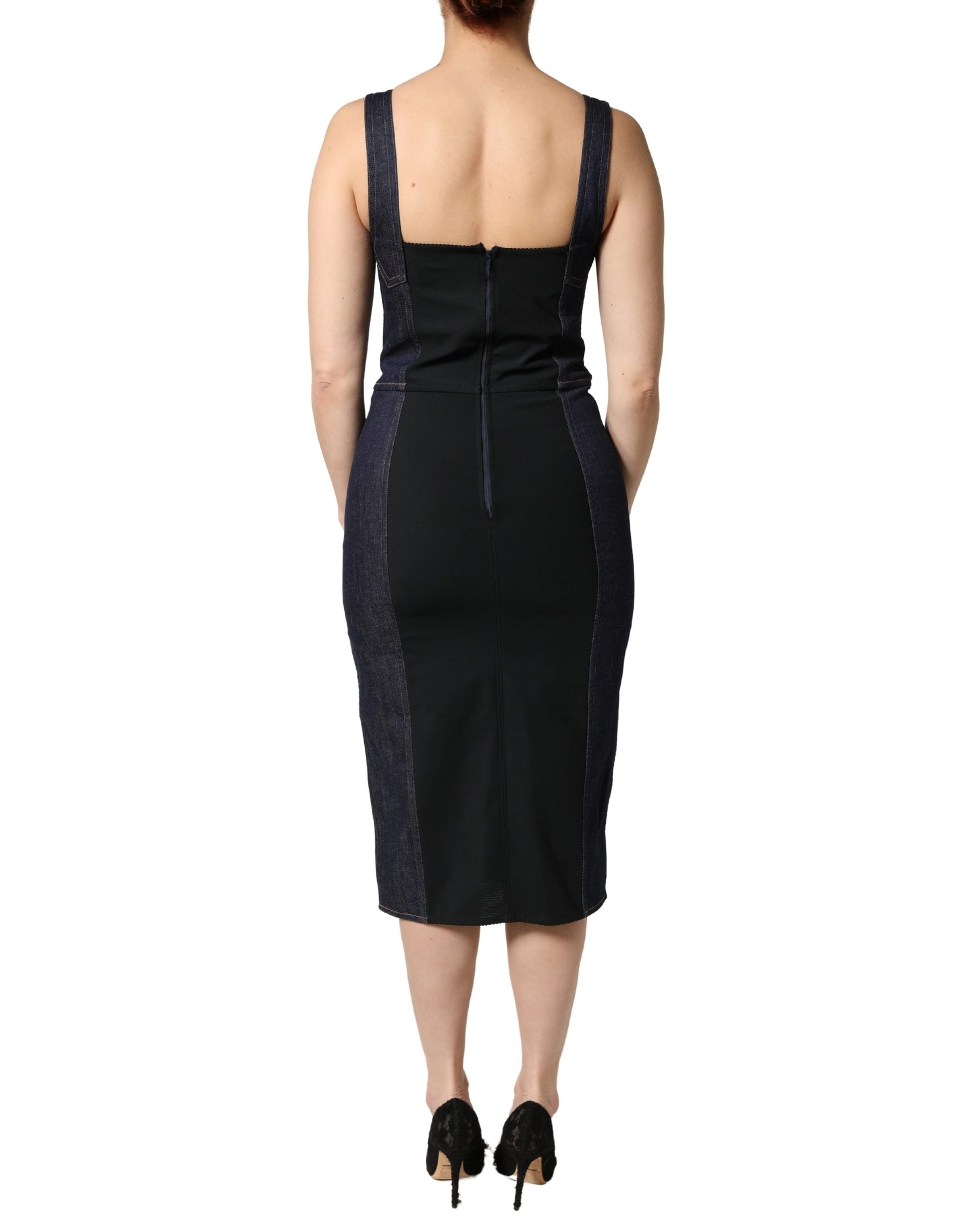 Dolce & Gabbana Blue Casual Dress for Women side view